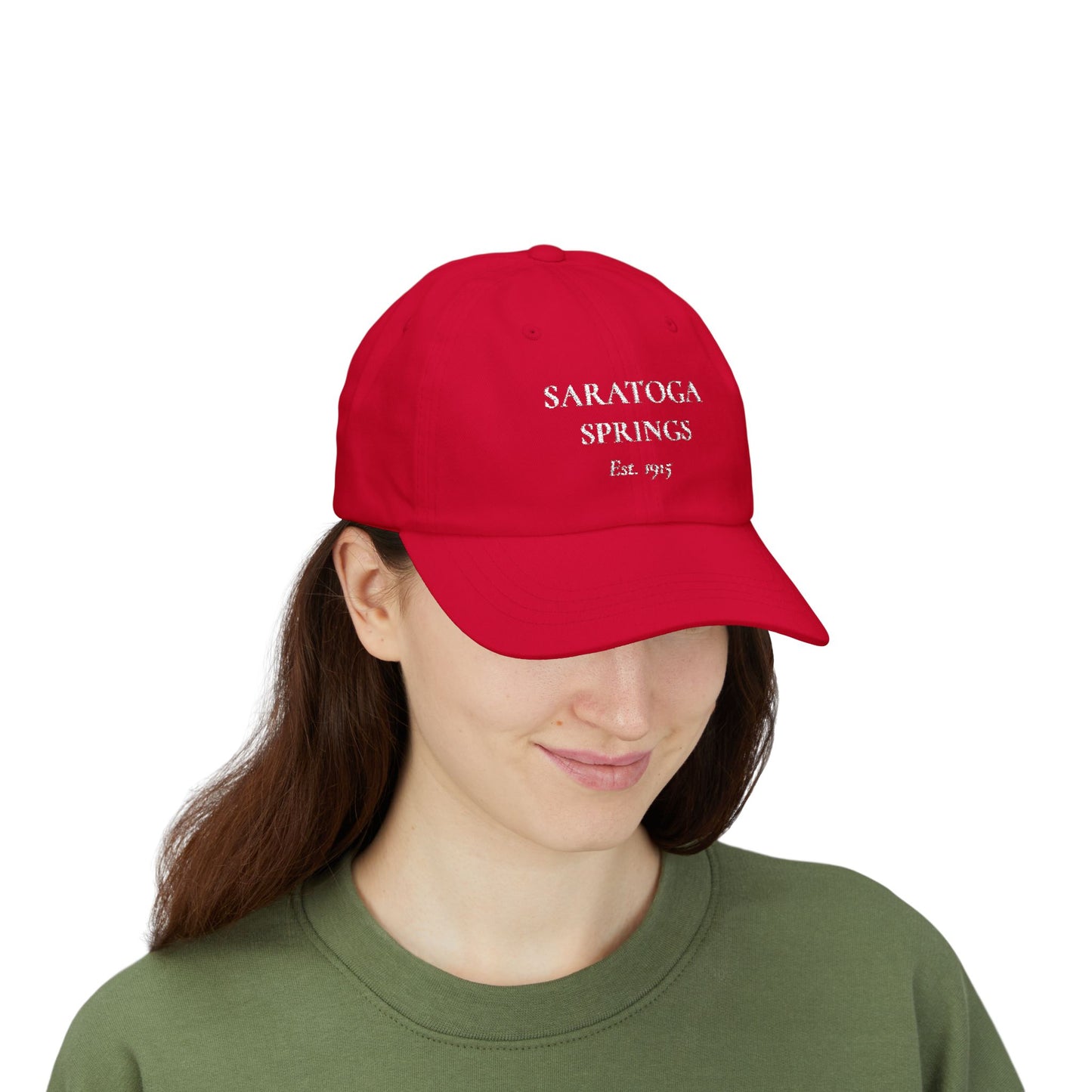 Saratoga Springs Dad Cap — Vintage 'Est. 1915' Equestrian Baseball Hat
