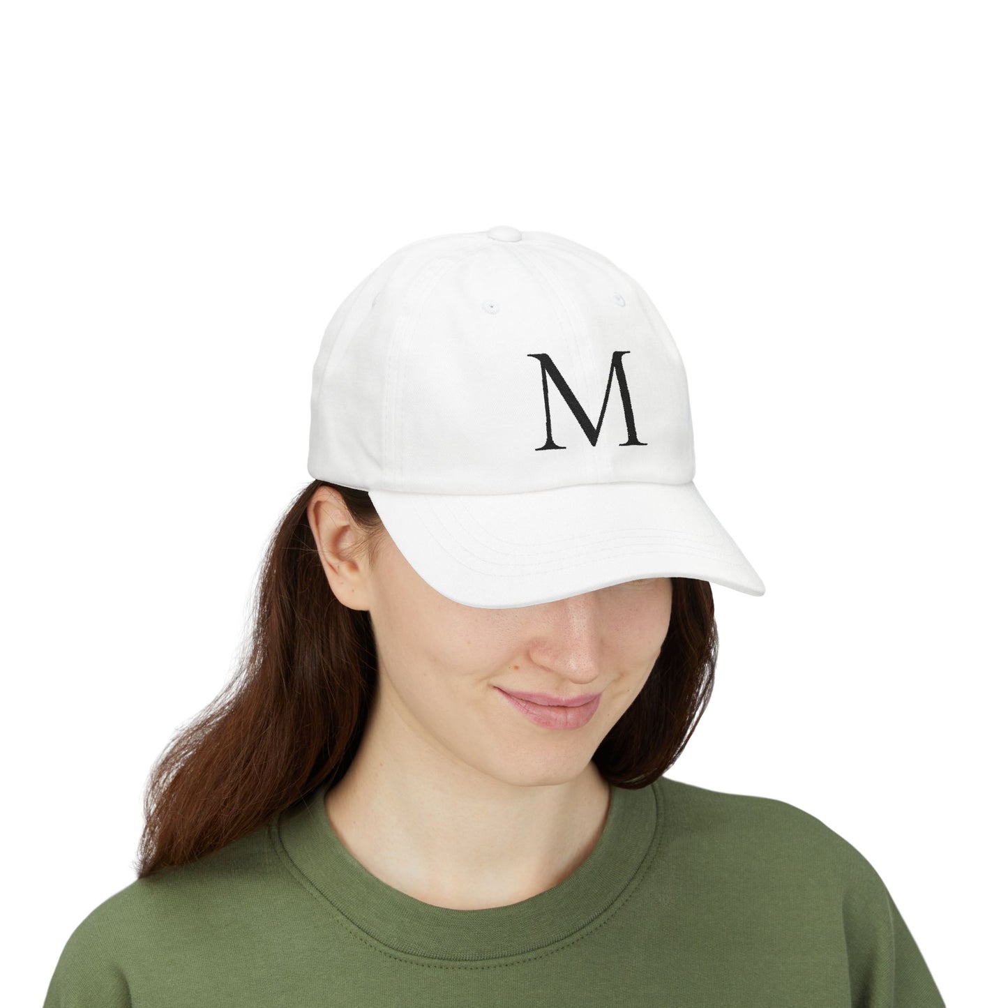 Wear My Story Embroidered Initial Hat - Letter M on the Classic Dad Cap