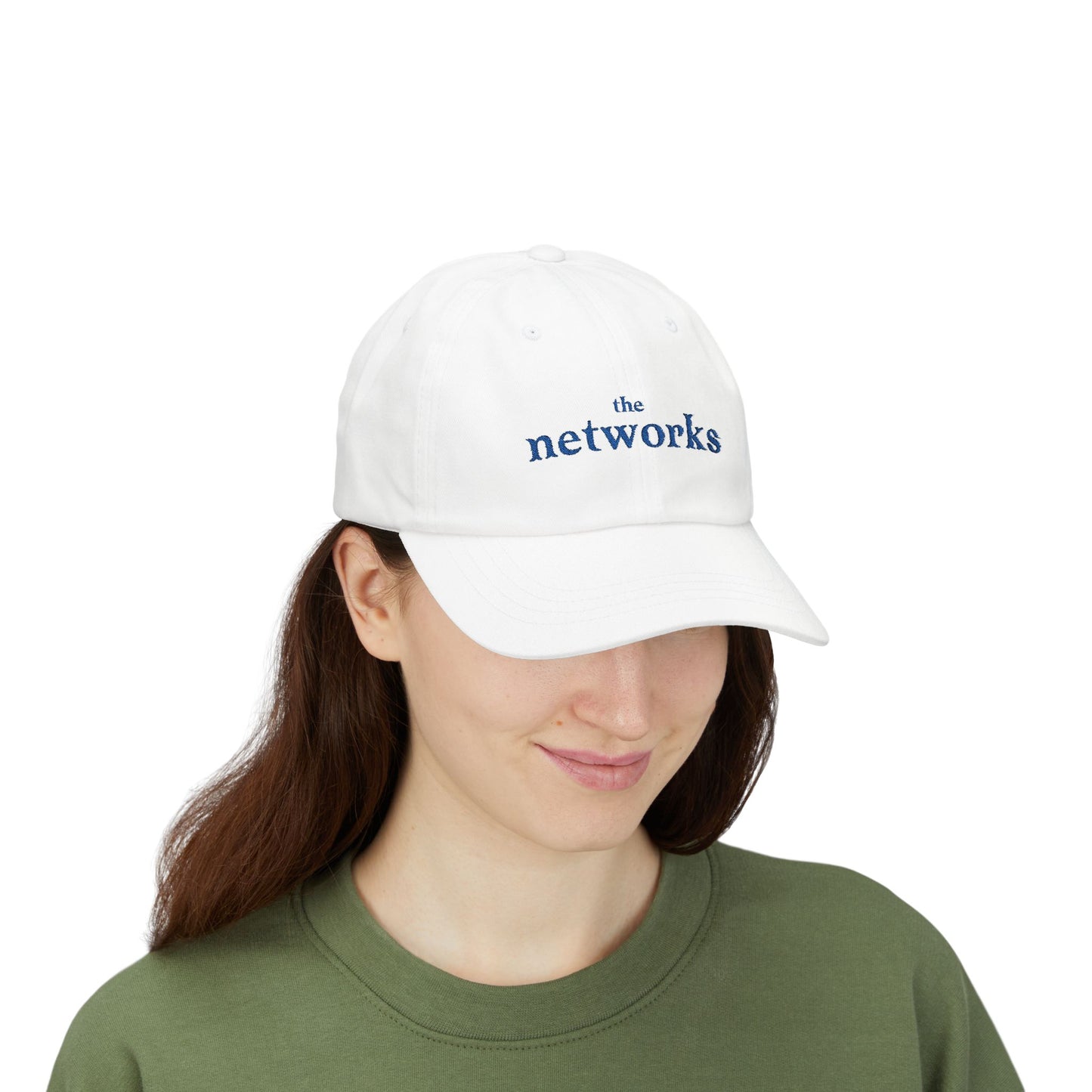 The Networks Embroidered Dad Cap — Fairway Society Embroidered Golf Hat – Women’s Golf League Cap | Minimalist Country Club Style
