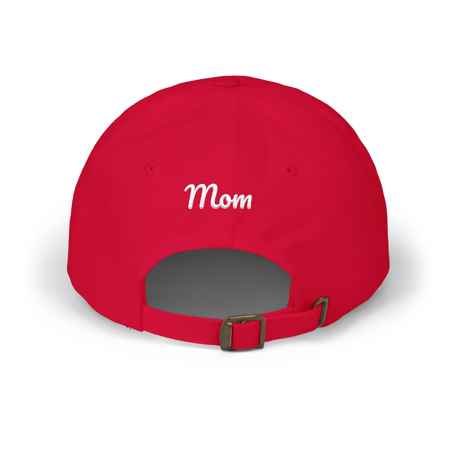 Black-Eyed Susan Mom Embroidered  Dad Cap (white font)