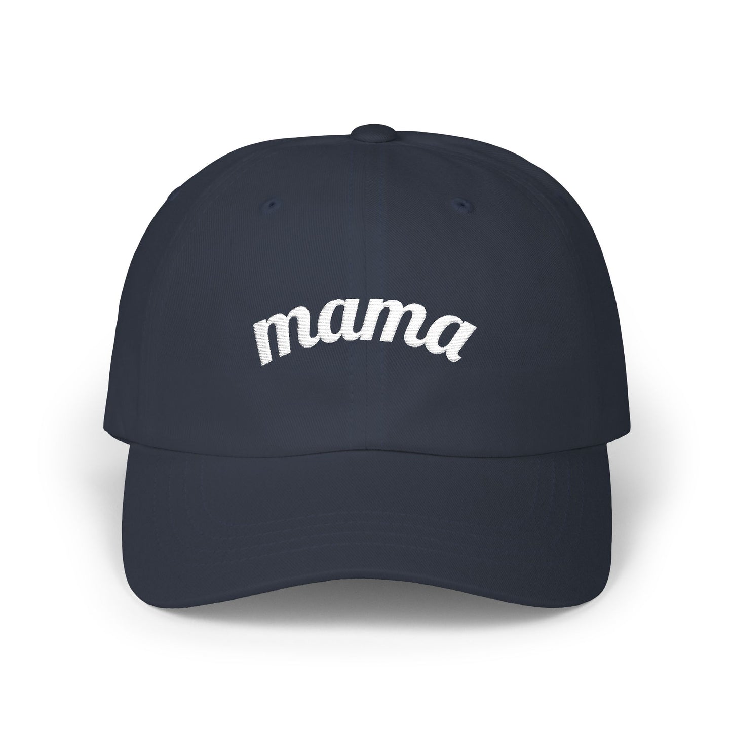 Mama Script embroidered baseball Cap - # 1 back detail