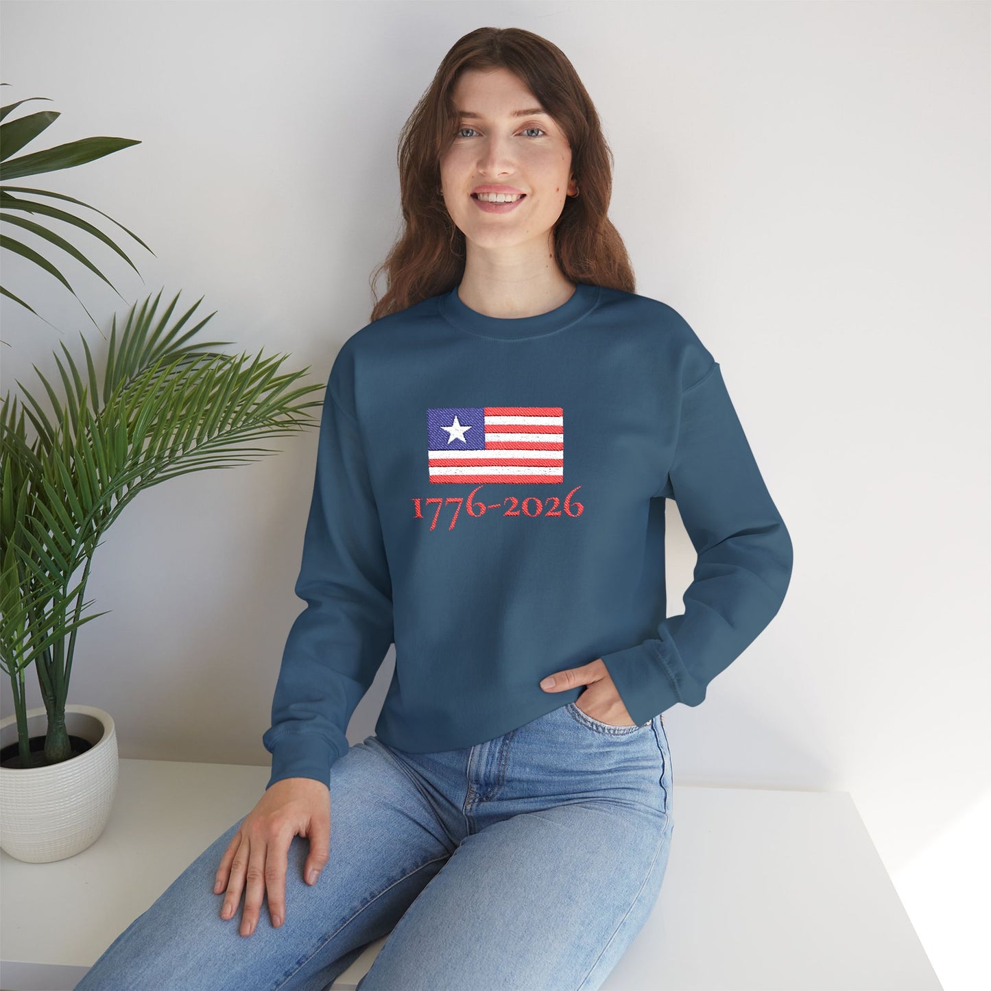 USA  1776–2026 Patriotic Crewneck Sweatshirt
