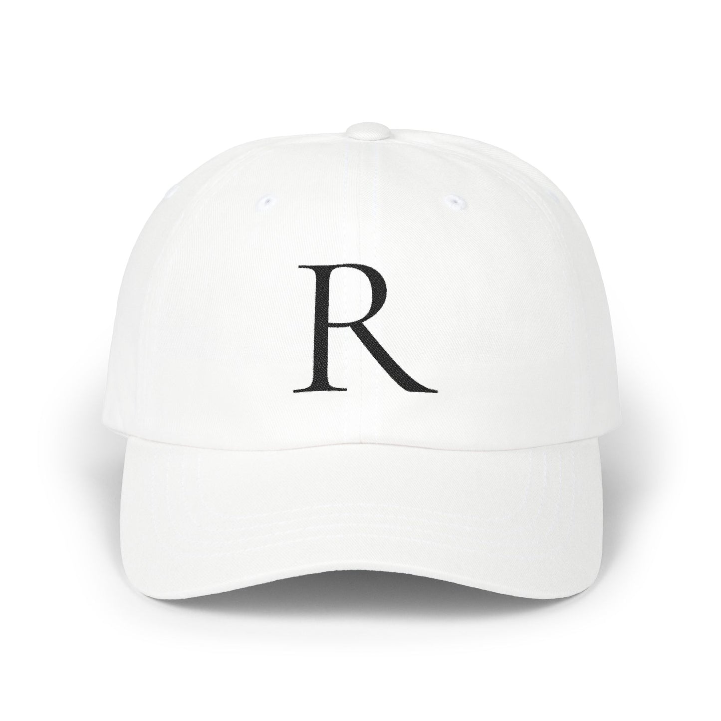 Wear My Story Embroidered Initial Hat - Letter R on the Classic Dad Cap