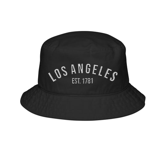 Wear My Story -Los Angeles Embroidered Bucket Hat, Stylish Summer Accessory, Trendy Sun Protection, Unique Gift Idea, Perfect for Festivals, Outdoor Adventures