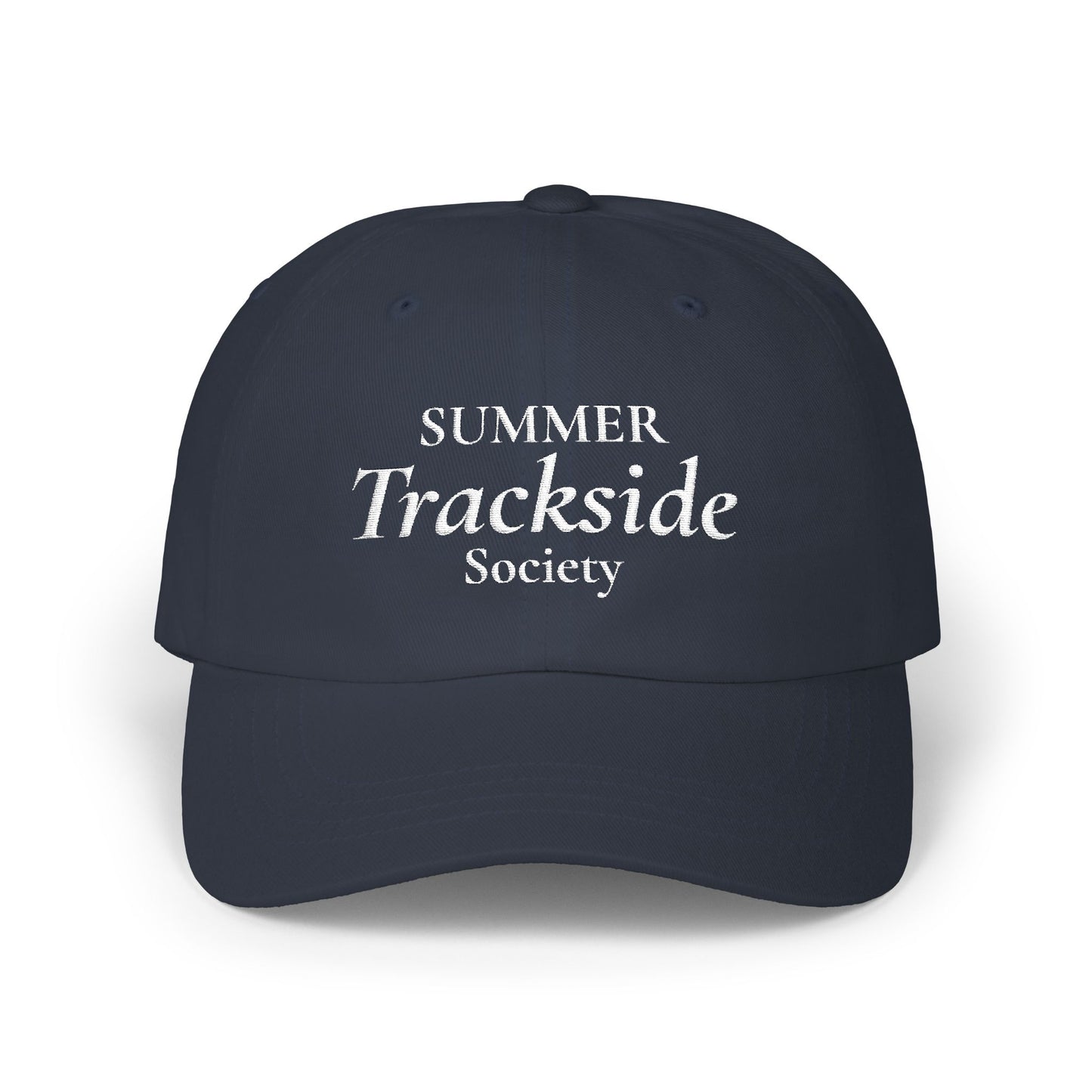 Trackside Society Classic Dad Cap — "Summer Trackside Society" Embroidered Baseball Hat