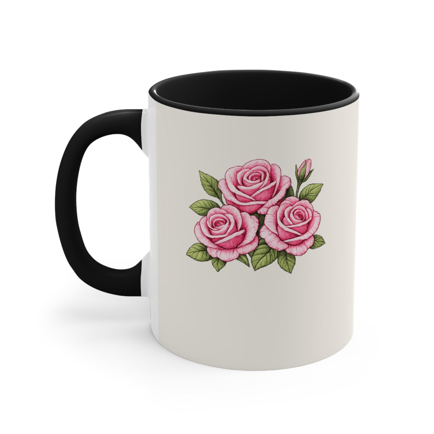 Happy Mother’s Day Floral Coffee Mug- Pink Rose Mother's Day Mug