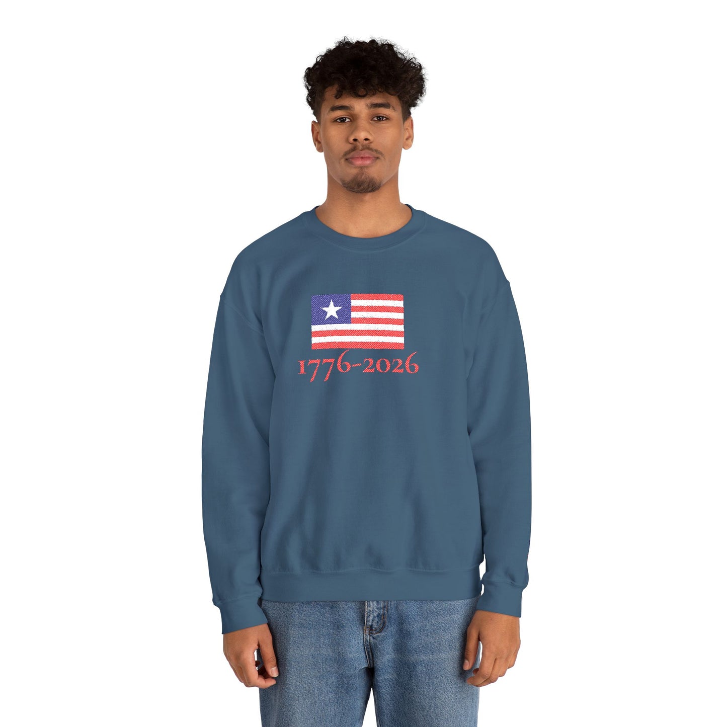 USA  1776–2026 Patriotic Crewneck Sweatshirt