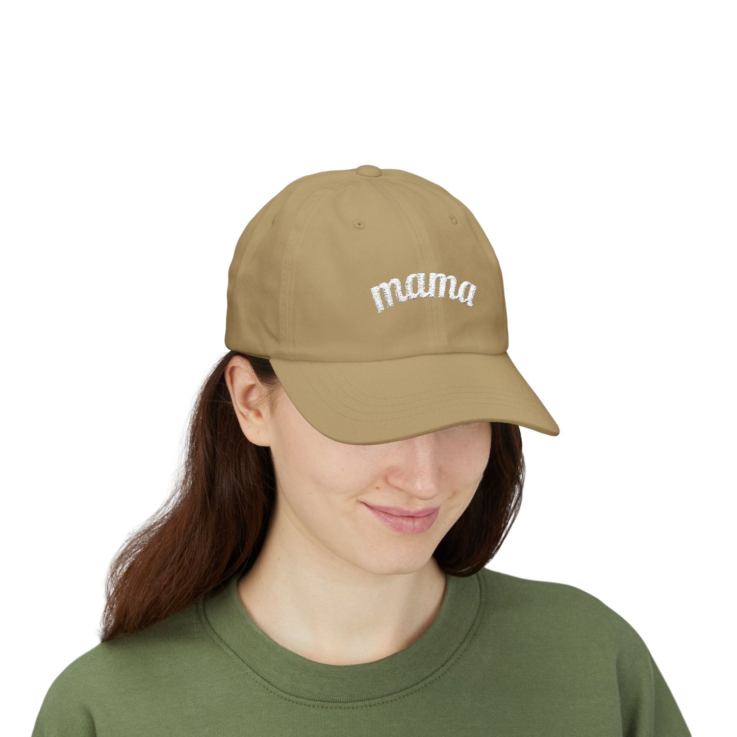 Mama Script embroidered baseball Cap - # 1 back detail