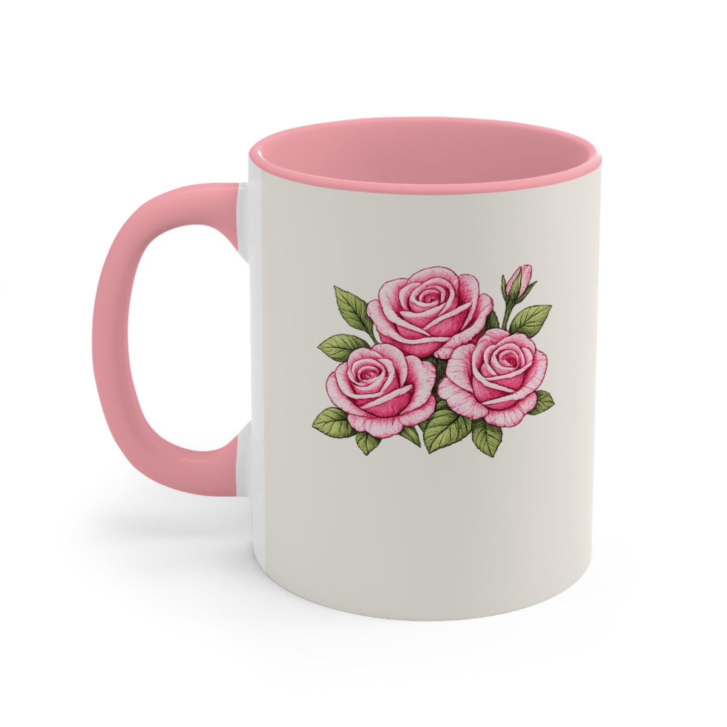 Happy Mother’s Day Floral Coffee Mug- Pink Rose Mother's Day Mug