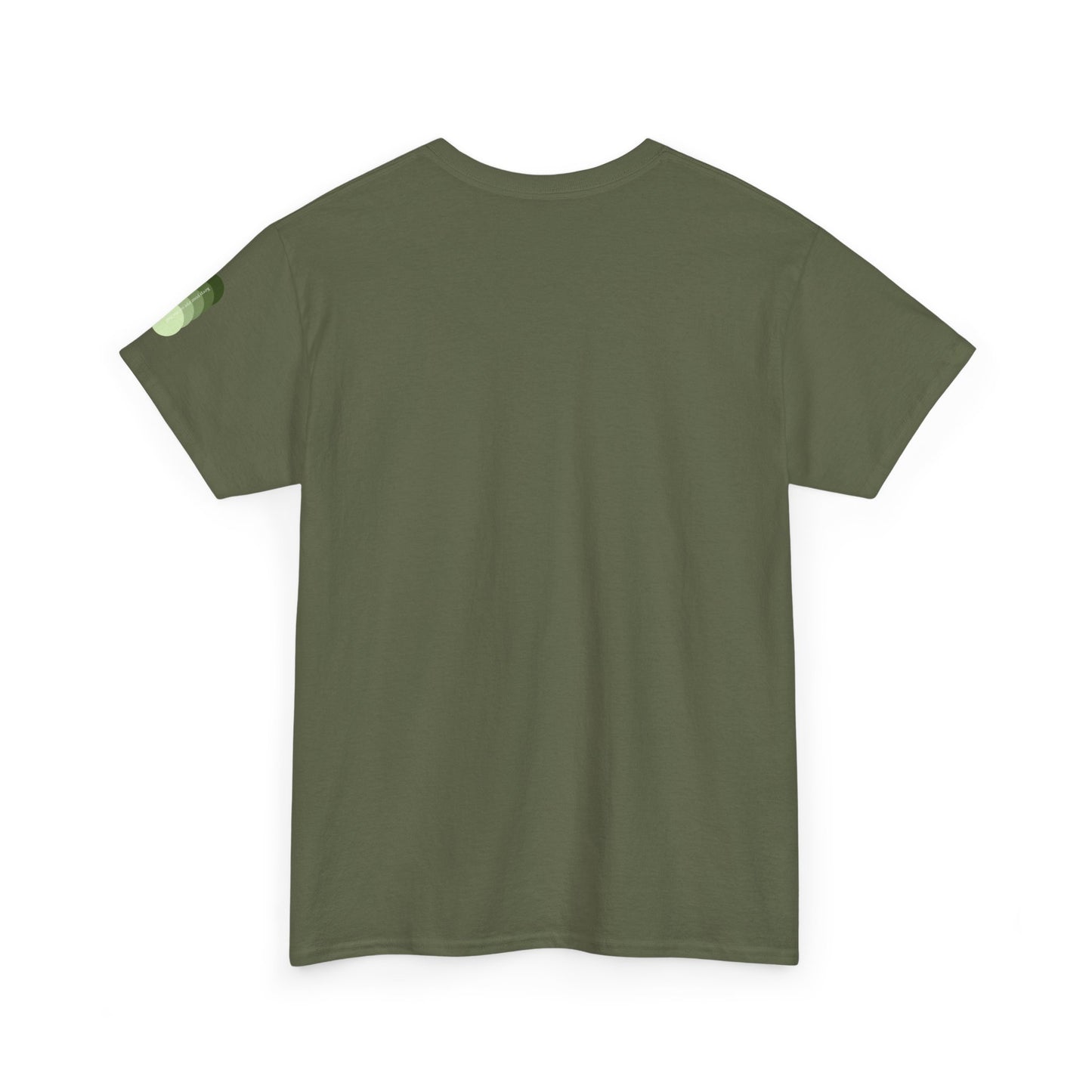Sea Glass Drift Unisex Heavy Cotton Tee – Abstract Coastal Wave Graphic Shirt | Minimalist Sage Green Aesthetic Tee
