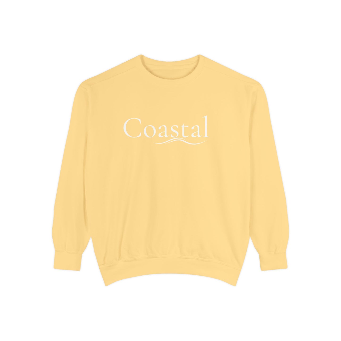 Beach Graphic Sweatshirt — Retro Wave Script Pullover