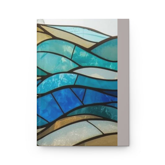 Sea Glass Waves Hardcover Journal