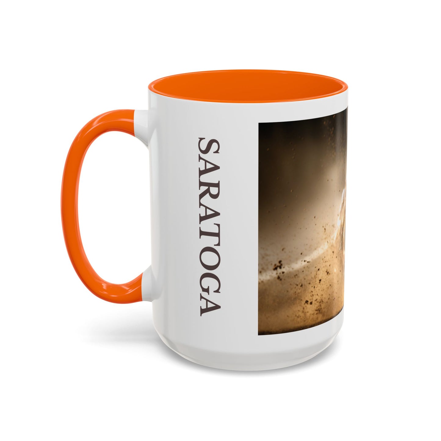 Horse-Inspired Saratoga Coffee Mug, Equestrian Town-Inspired Accent Coffee Mug, 15oz