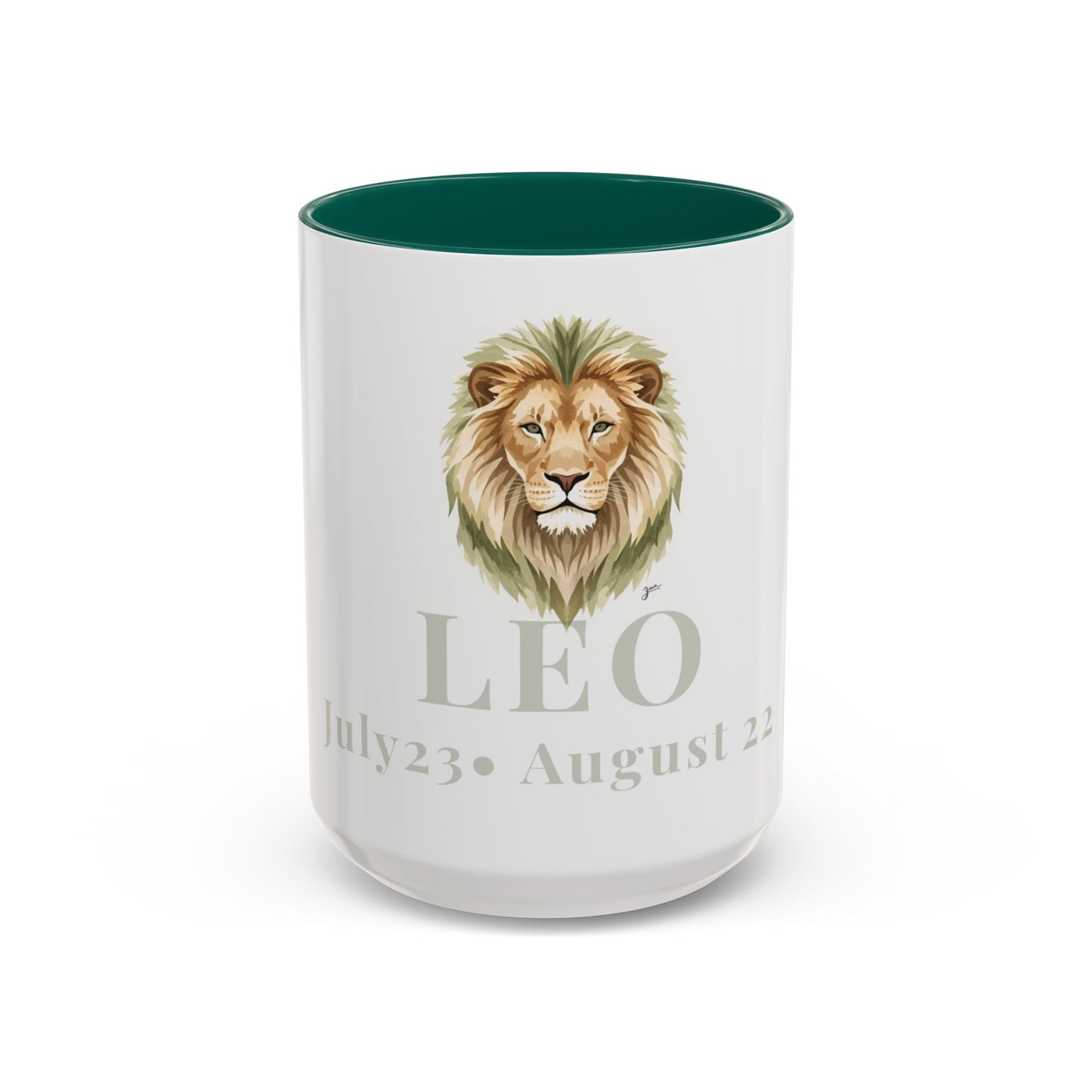 Leo Zodiac Mug - July 23 - August 22 Astrology Coffee Cup - Lion Zodiac Sign Mug - 15 oz.