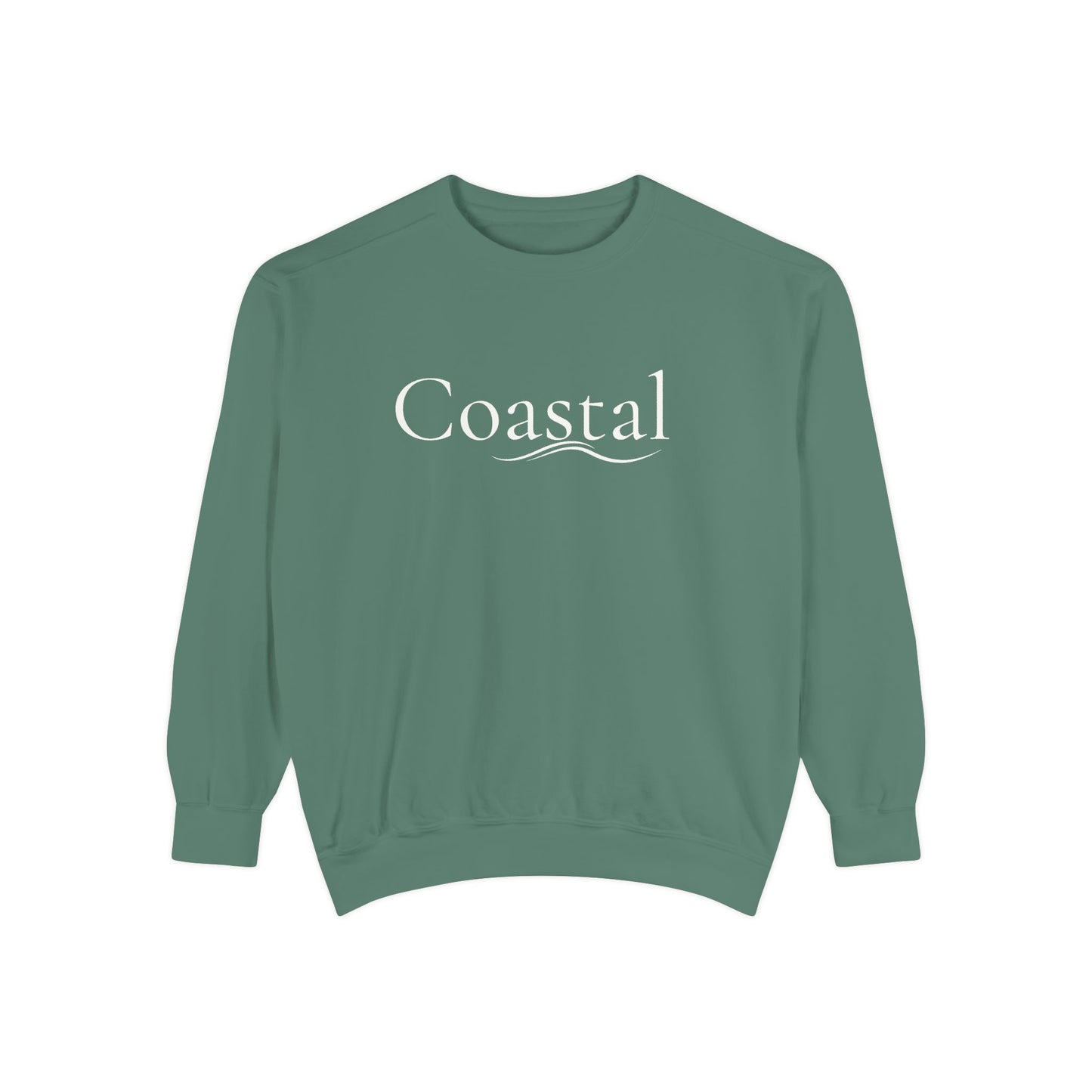 Beach Graphic Sweatshirt — Retro Wave Script Pullover