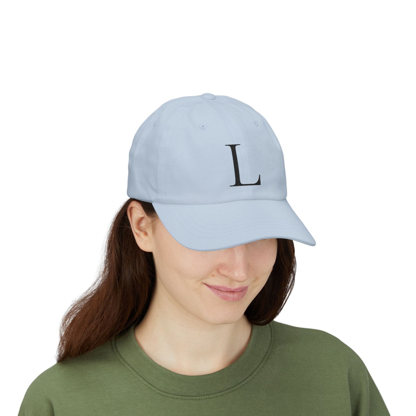 Wear My Story Embroidered Initial Hat - Letter L on the Classic Dad Cap