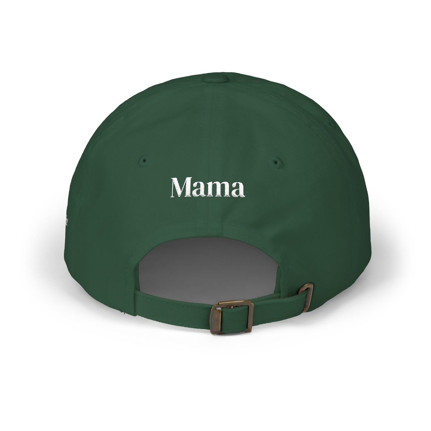 Embroidered Rose Floral Mama Dad Hat with Personalized Side Name