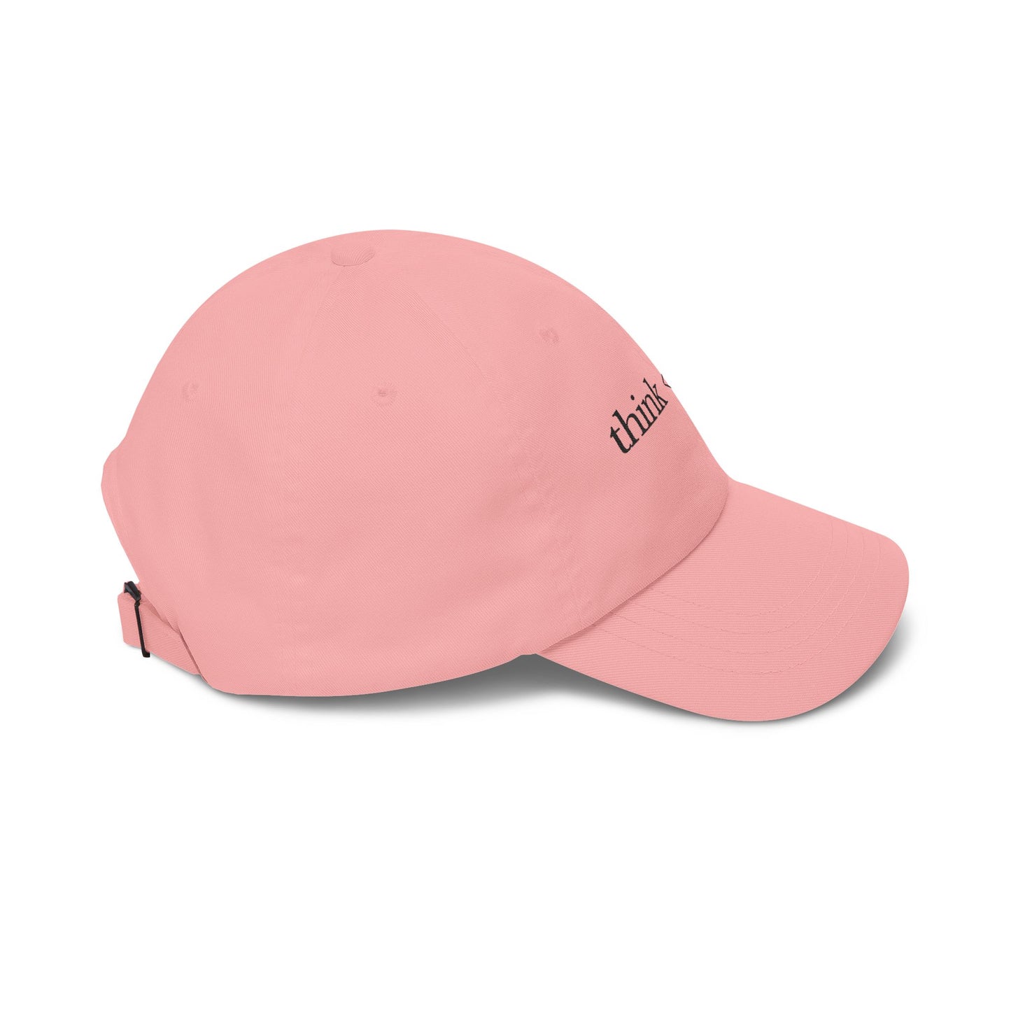 Think < Do > Minimalist Embroidered Dad Cap | Espresso Brown Thread