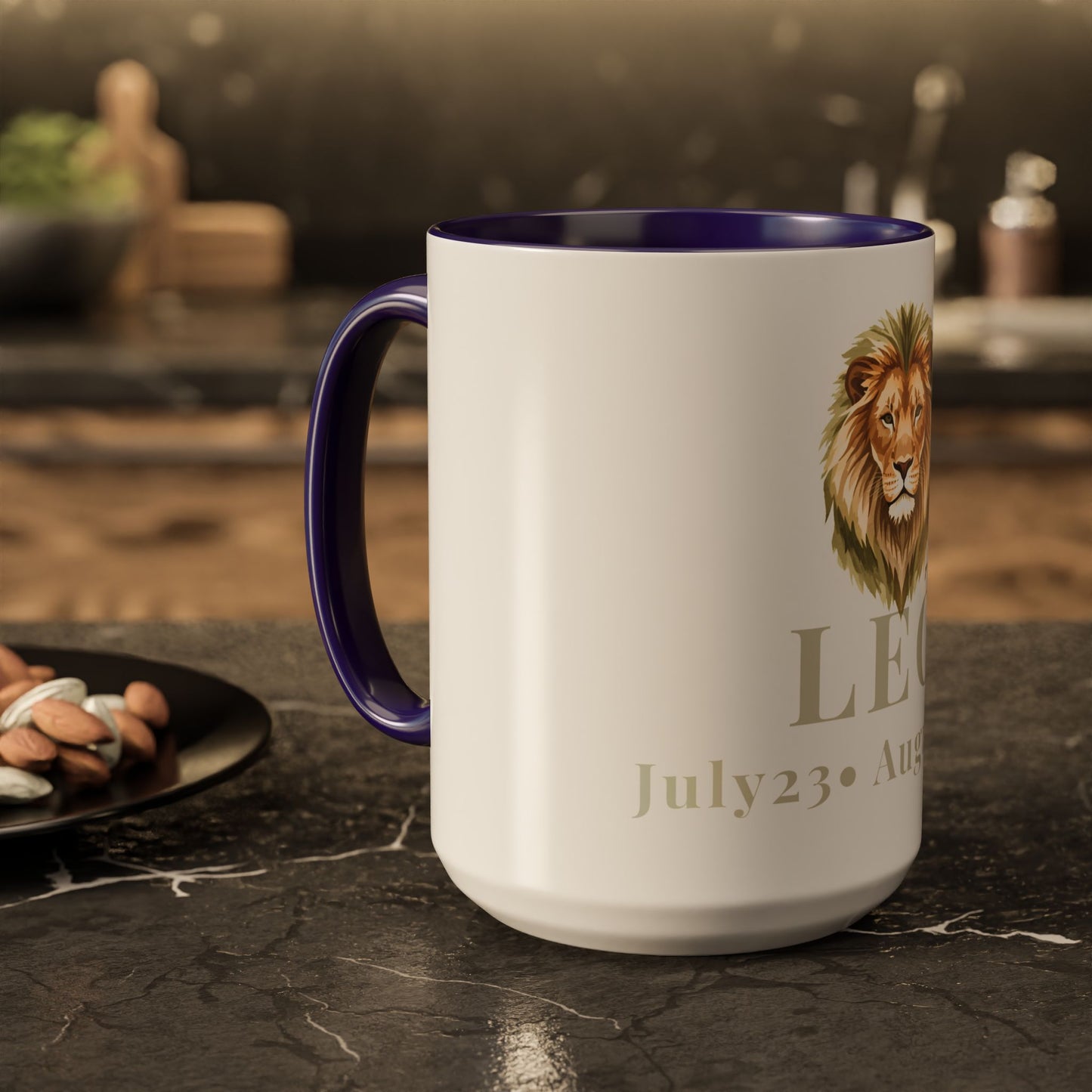 Leo Zodiac Mug - July 23 - August 22 Astrology Coffee Cup - Lion Zodiac Sign Mug - 15 oz.