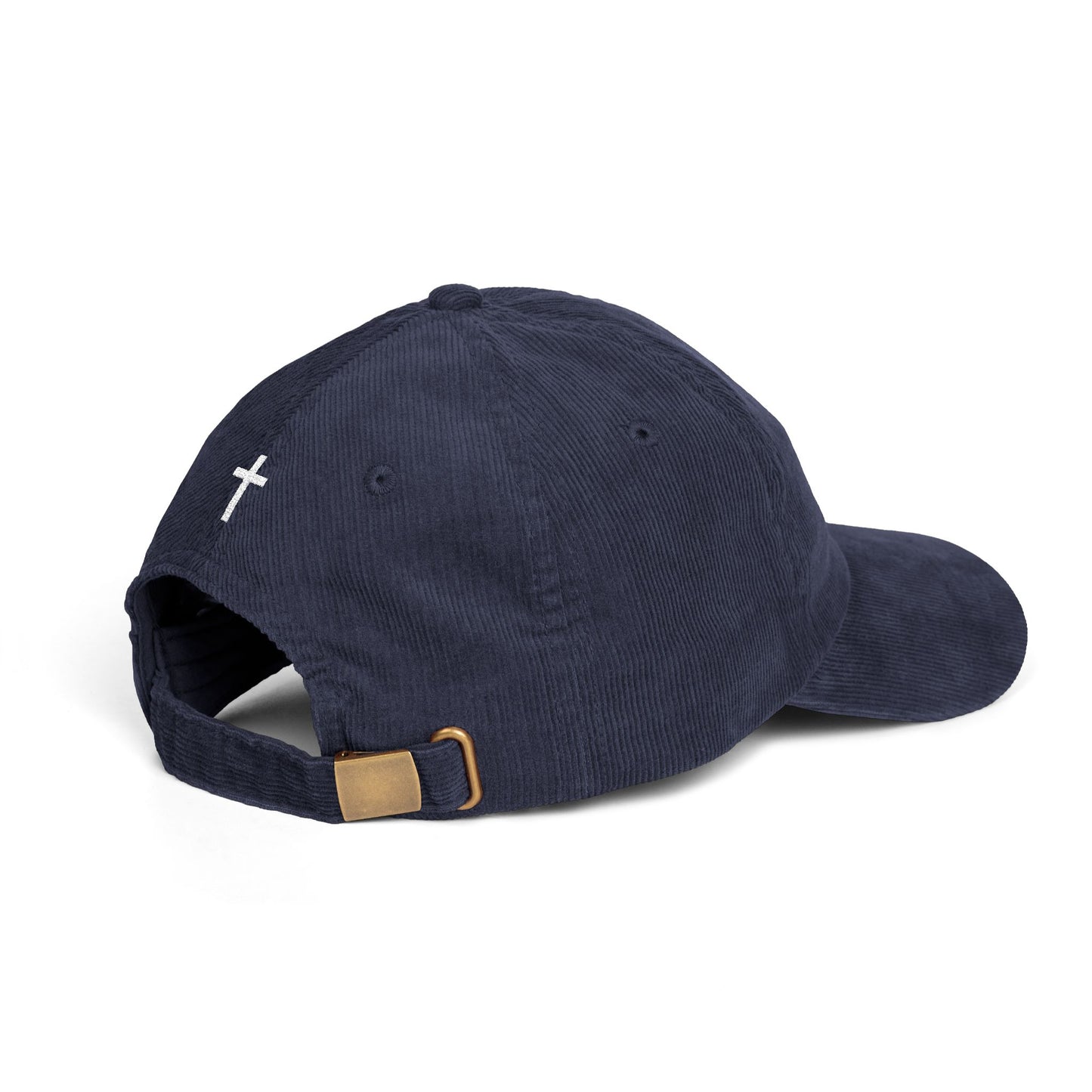Look Up Embroidered Corduroy Cap-Faith Inspired Hat with Cross on back