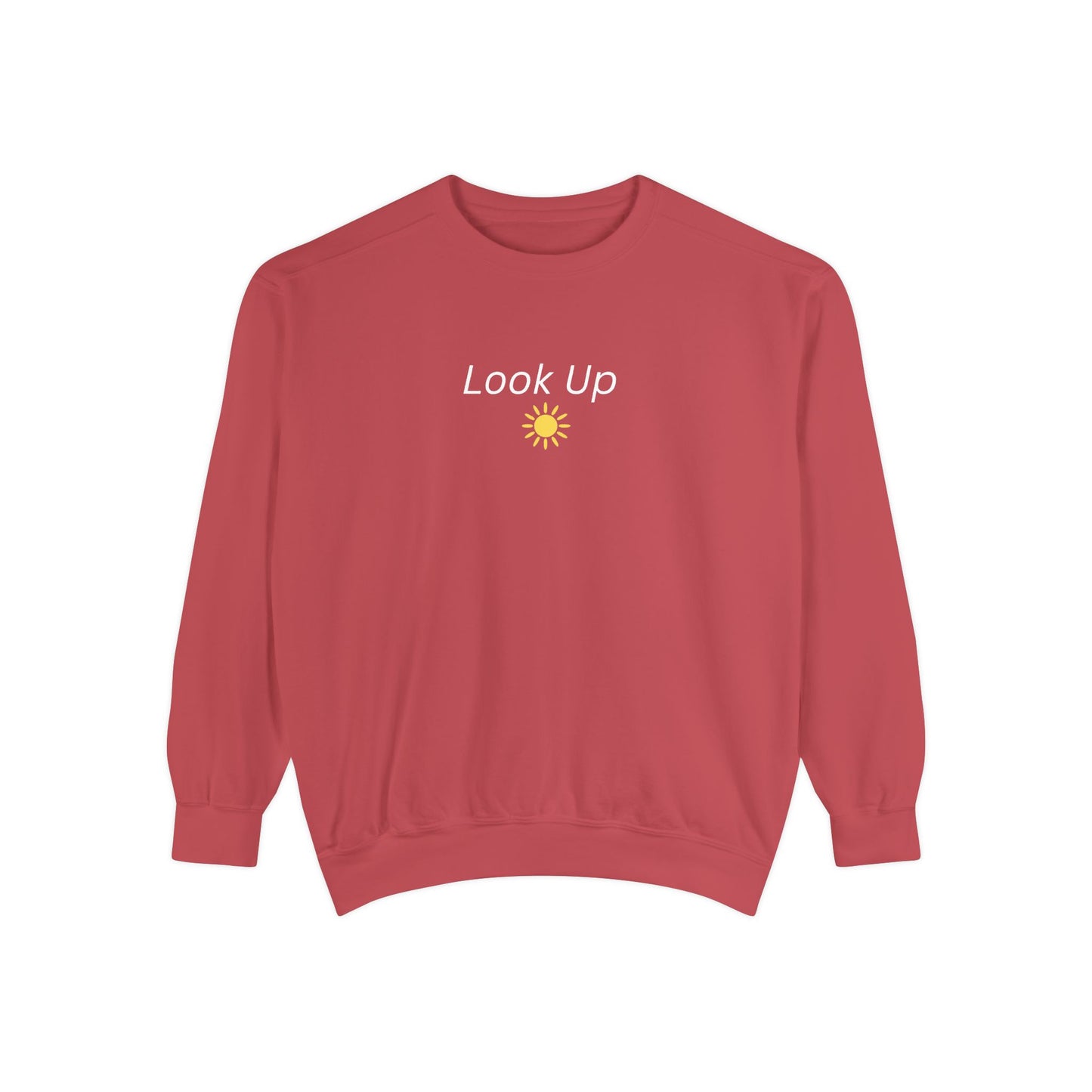 Look Up Sweatshirt- Minimal Sun Crewneck