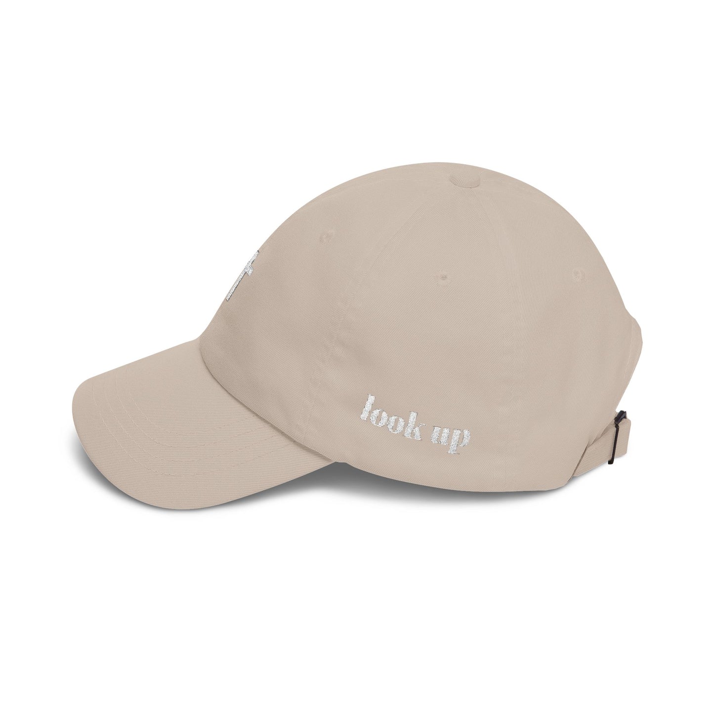 Look Up embroidered Faith Hat/Minimal Christian Dad Cap,  Subtle Cross baseball hat,  Casual Hat for Everyday Style, Great Gift for Father's Day, Sports Events, Outdoor Activities, Unisex Accessory,...