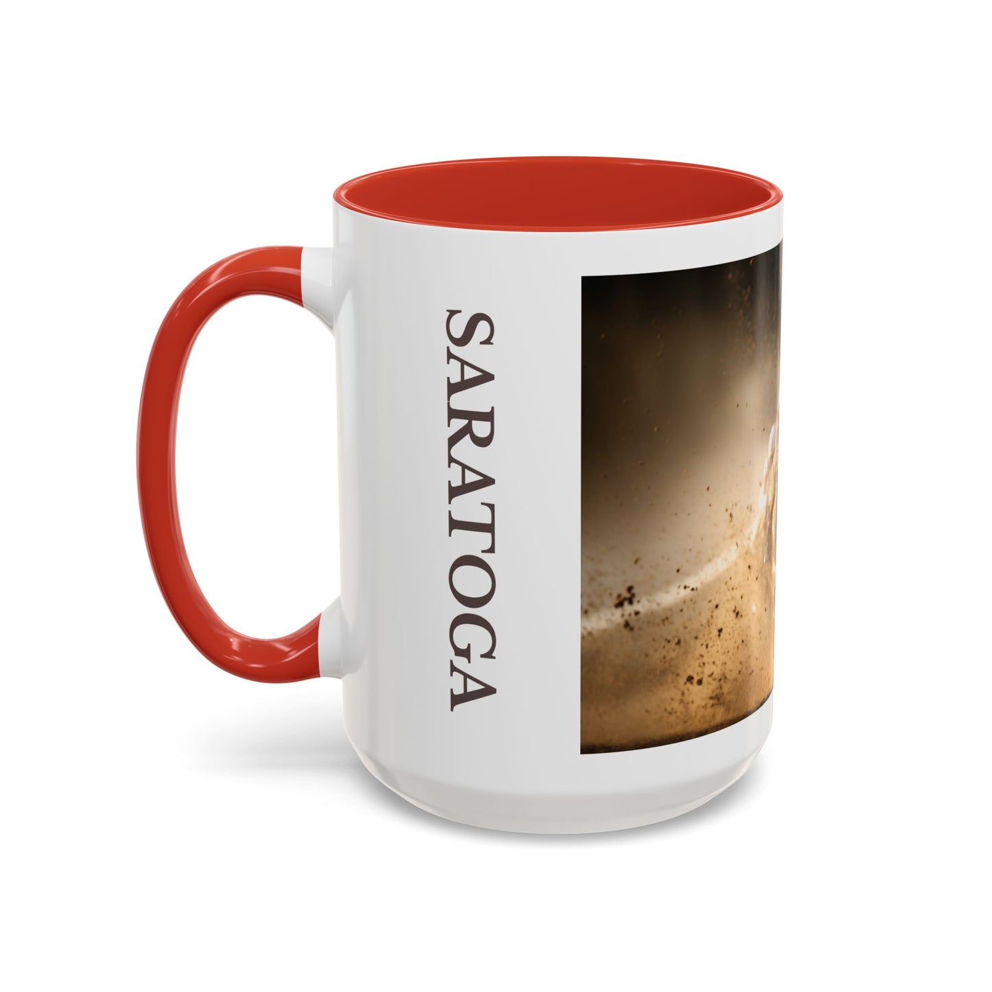 Horse-Inspired Saratoga Coffee Mug, Equestrian Town-Inspired Accent Coffee Mug, 15oz