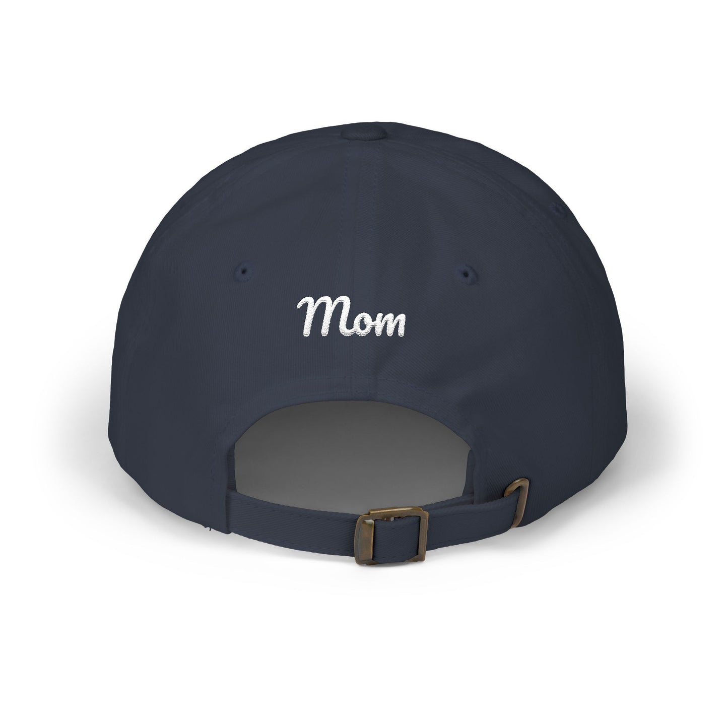 Black-Eyed Susan Mom Embroidered  Dad Cap (white font)