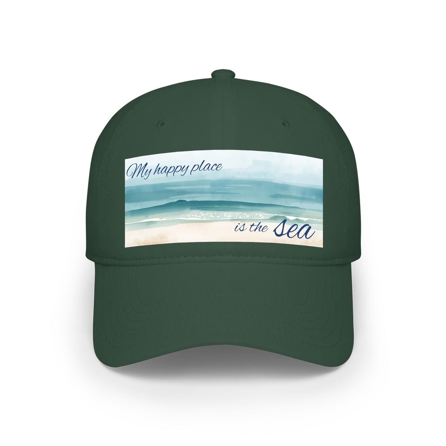 my happy place Is the sea Low Profile Baseball Cap