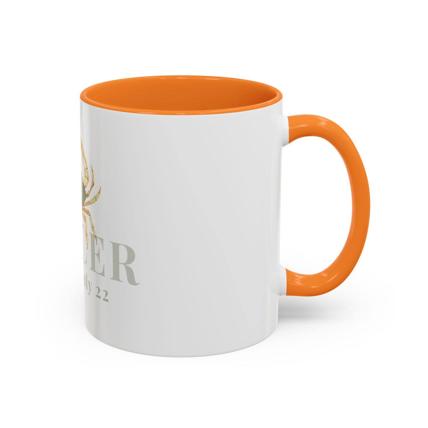 Cancer Zodiac Mug - June 21- July 22 Astrology Coffee Cup - Crab Zodiac Sign Mug - 15 oz.