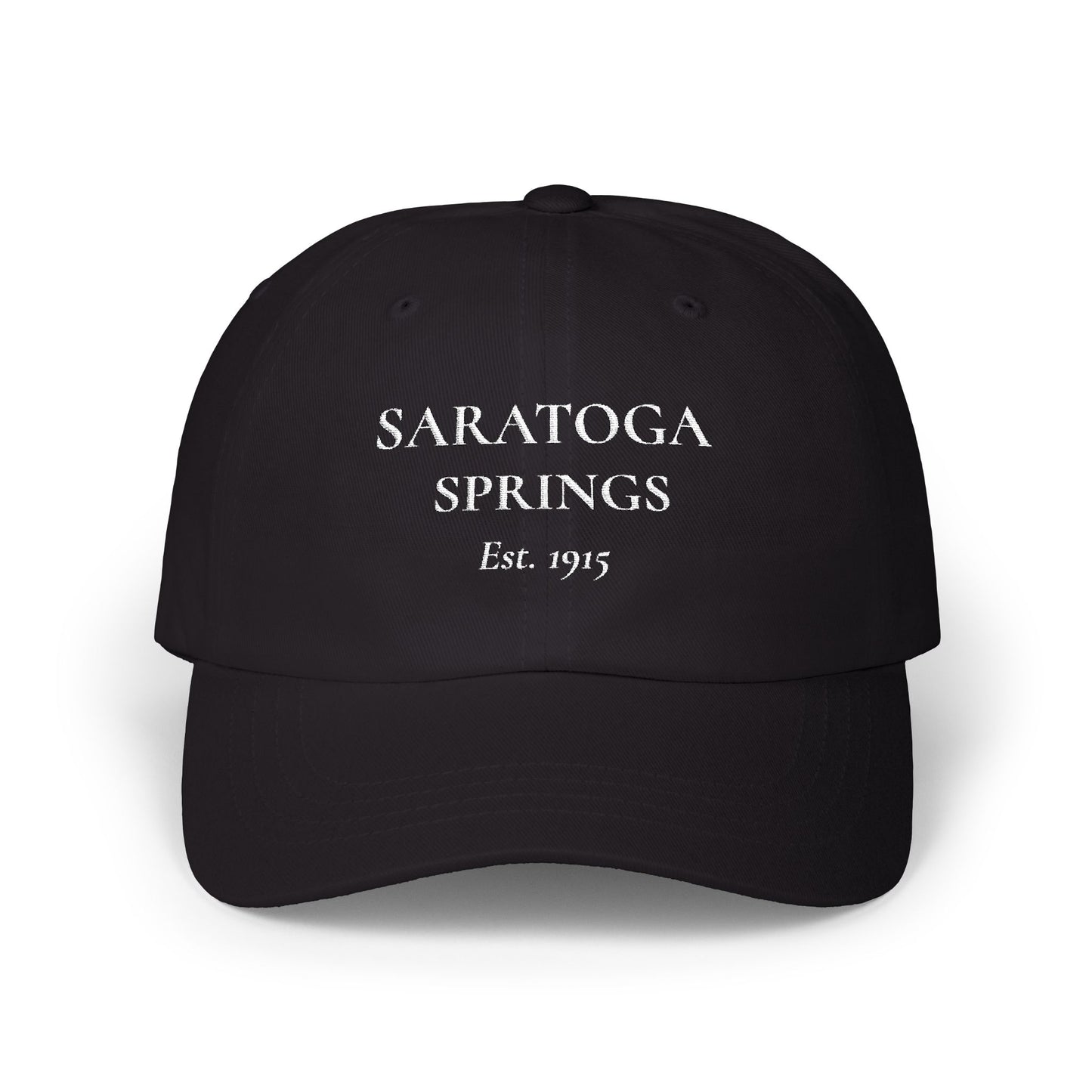 Saratoga Springs Dad Cap — Vintage 'Est. 1915' Equestrian Baseball Hat