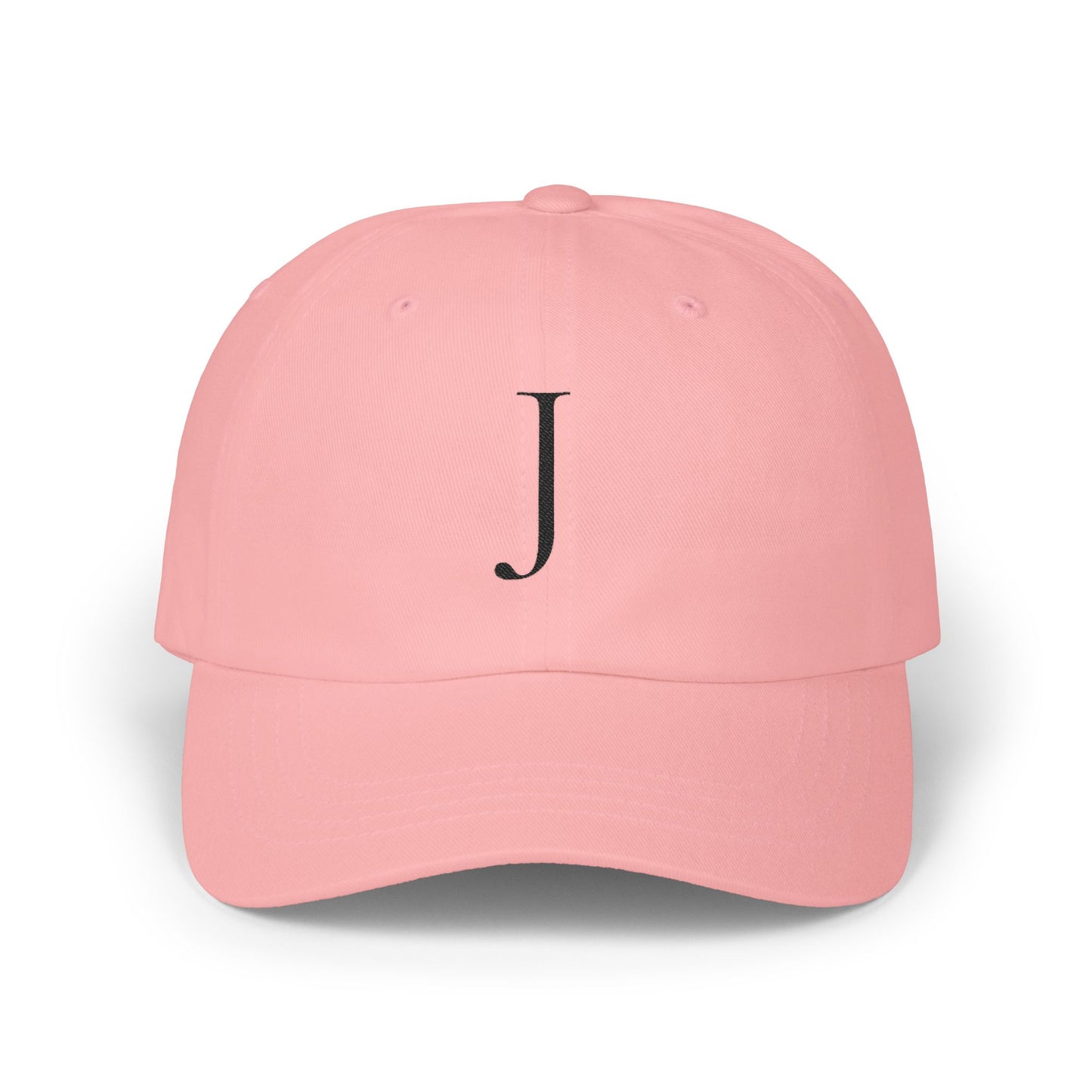 Wear My Story Embroidered Initial Hat - Letter J on the Classic Dad Cap
