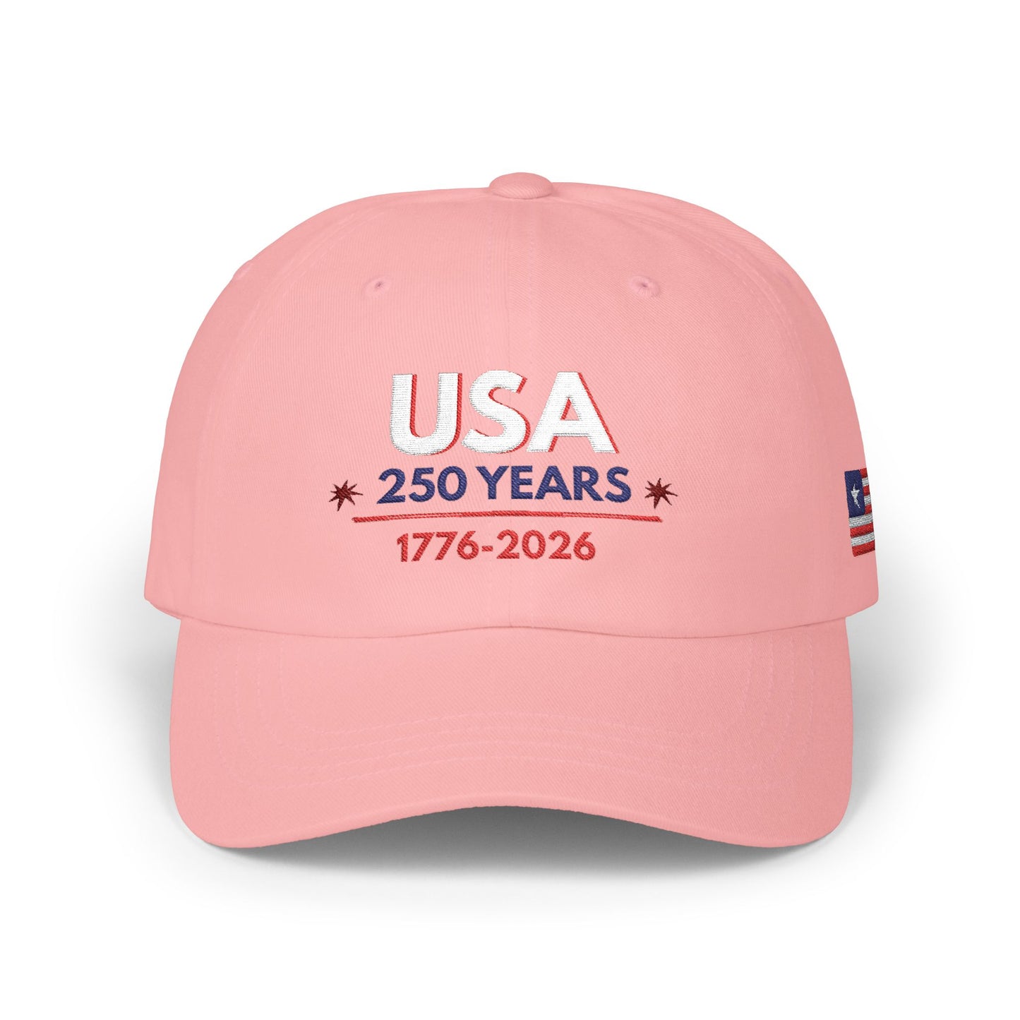 USA 250 Years Embroidered Classic Dad Cap | 1776–2026 Patriotic Anniversary Hat