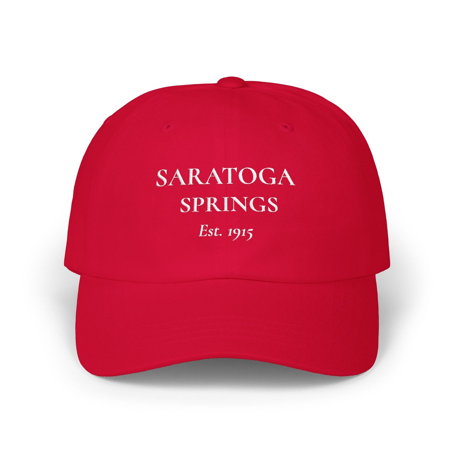 Saratoga Springs Dad Cap — Vintage 'Est. 1915' Equestrian Baseball Hat