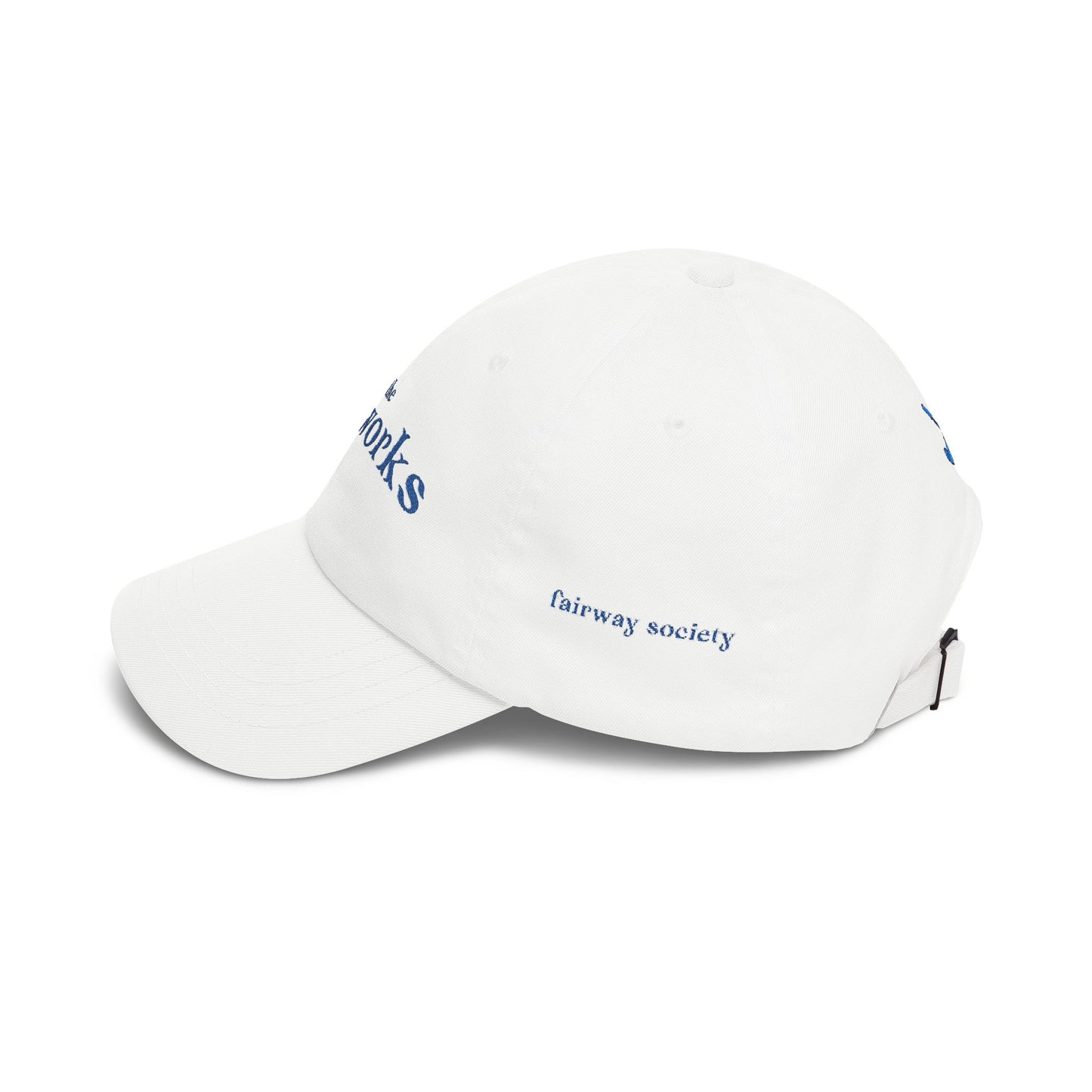 The Networks Embroidered Dad Cap — Fairway Society Embroidered Golf Hat – Women’s Golf League Cap | Minimalist Country Club Style