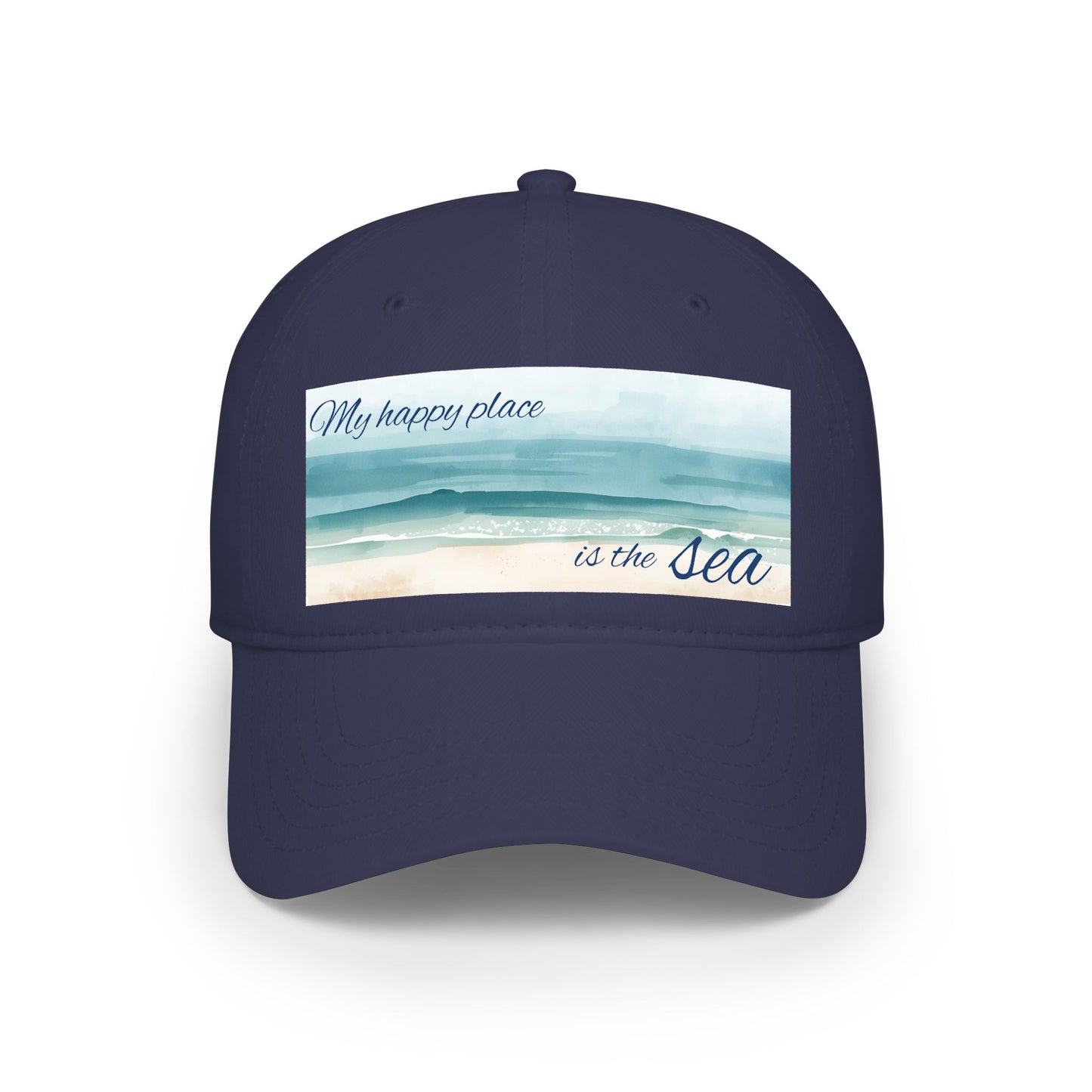 my happy place Is the sea Low Profile Baseball Cap