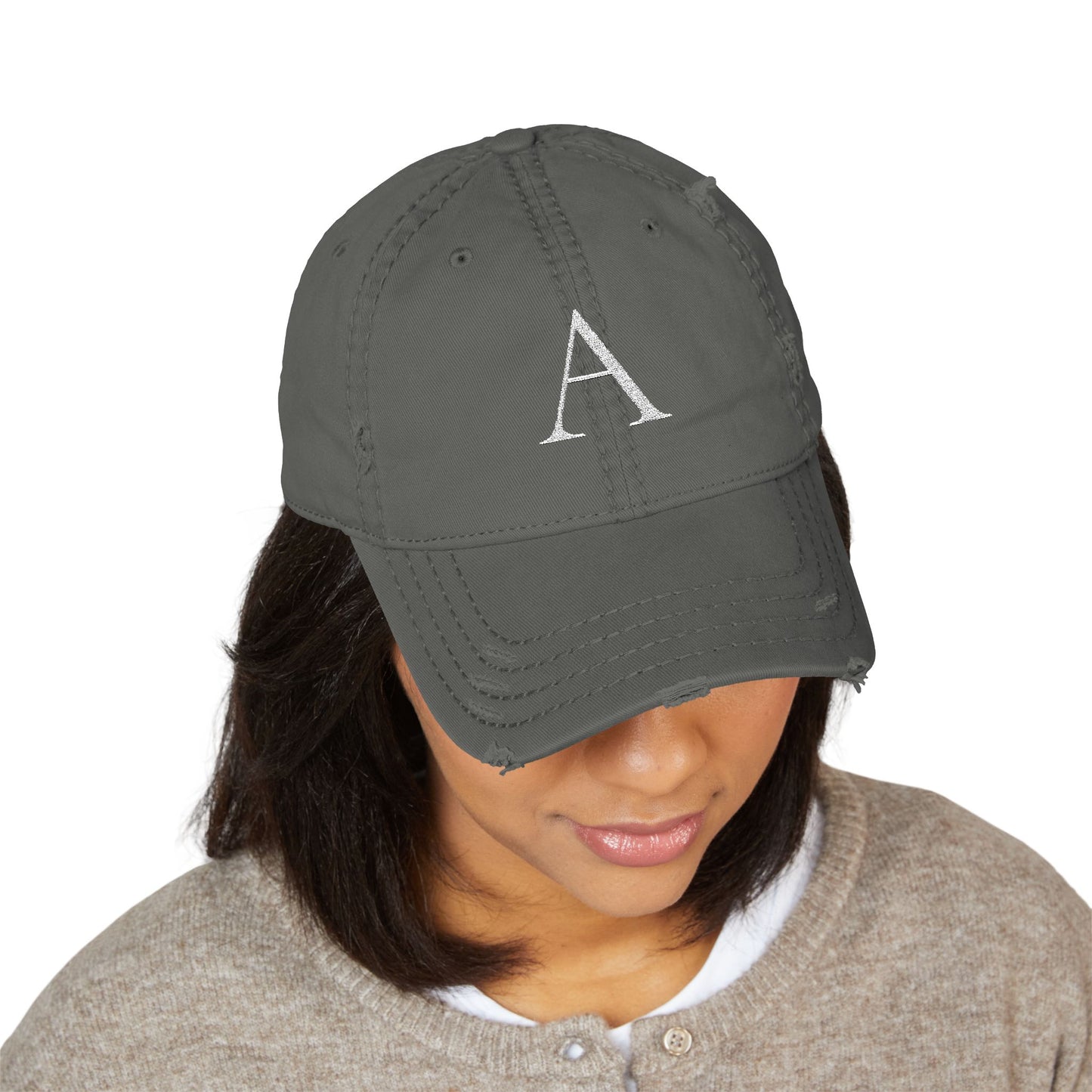 Custom Initial Embroidered Hat/Personalized Monogram Dad Cap (A-Z)