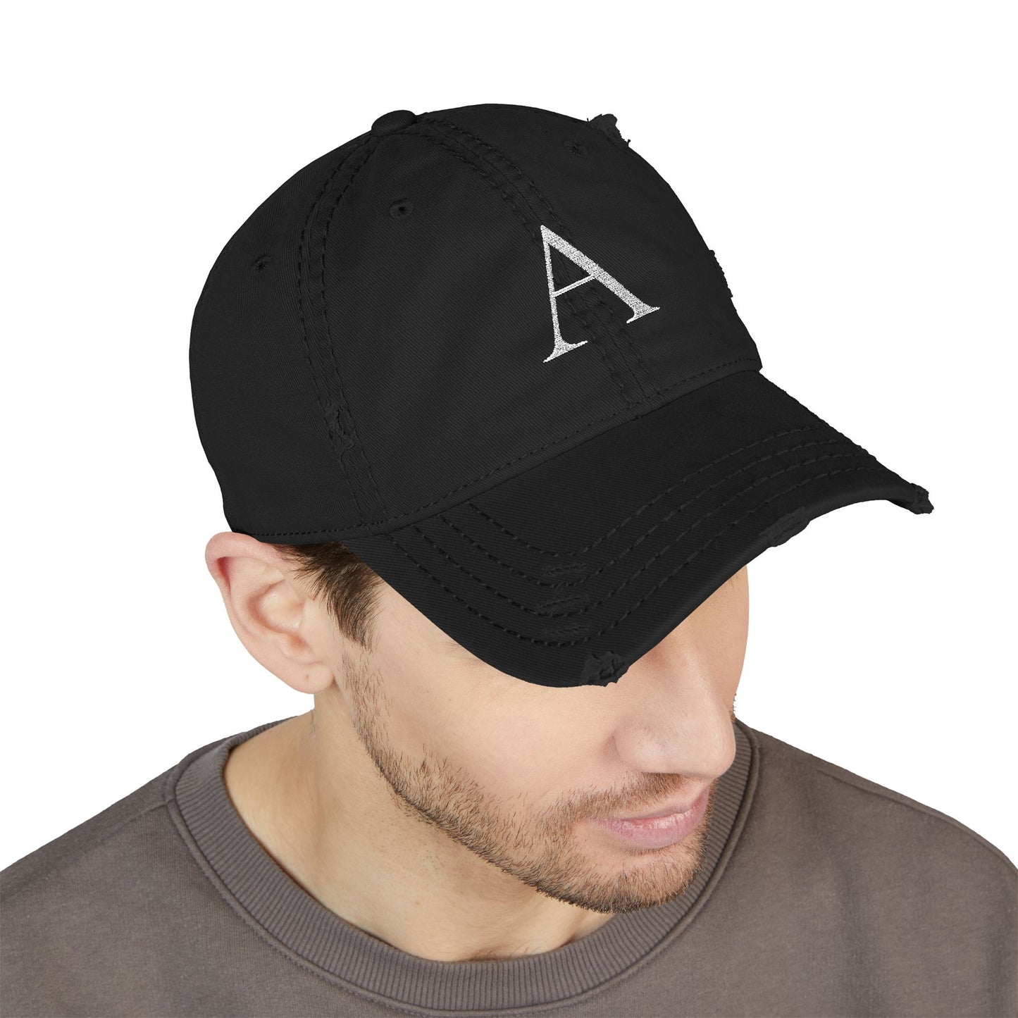 Custom Initial Embroidered Hat/Personalized Monogram Dad Cap (A-Z)