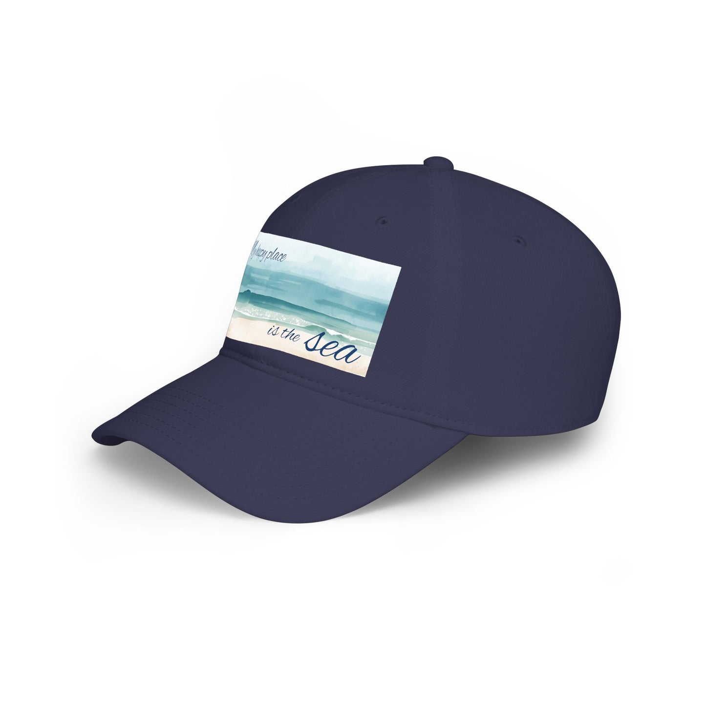 my happy place Is the sea Low Profile Baseball Cap