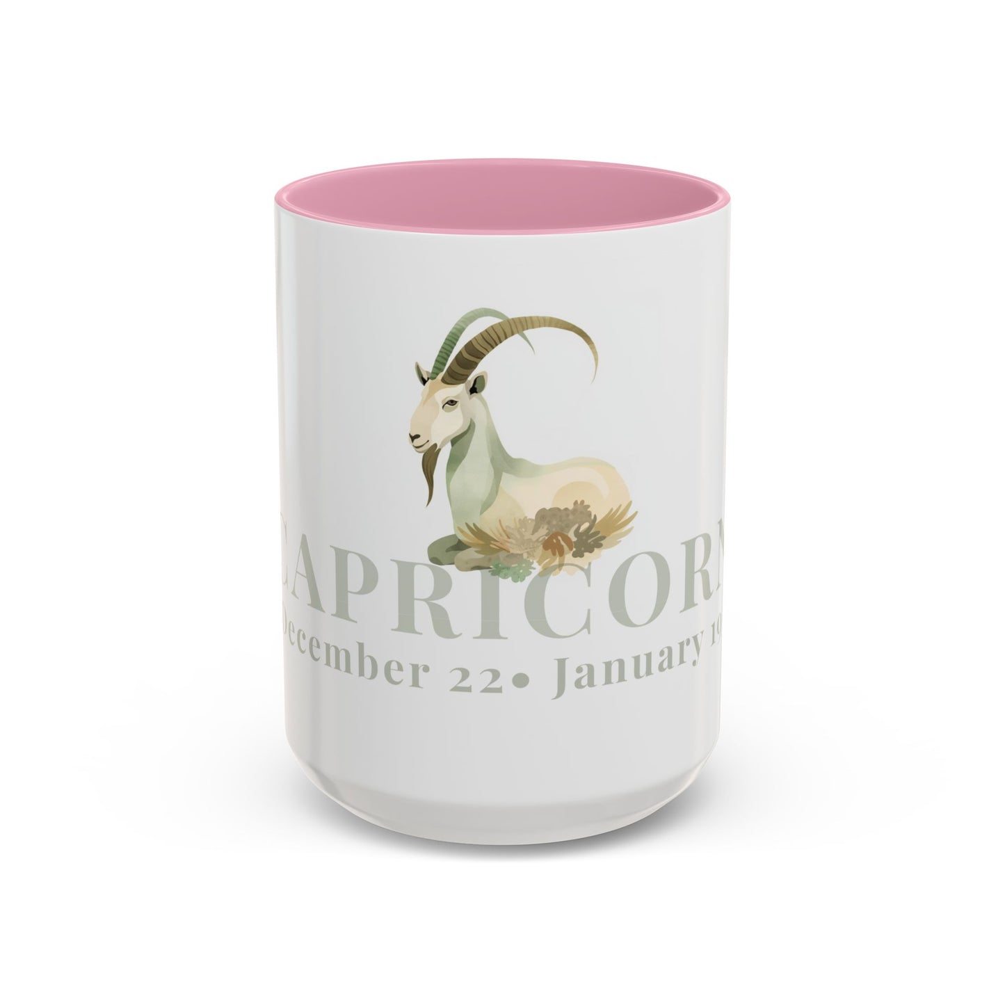Capricorn Zodiac Mug - December 22- January 19 Astrology Coffee Cup - The Goat  Zodiac Sign Mug - 15 oz.