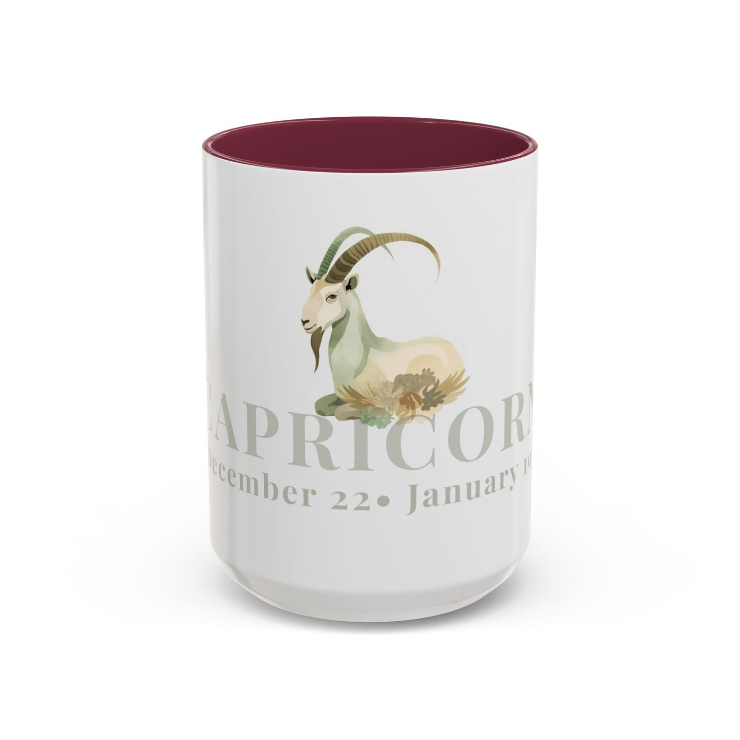 Capricorn Zodiac Mug - December 22- January 19 Astrology Coffee Cup - The Goat  Zodiac Sign Mug - 15 oz.