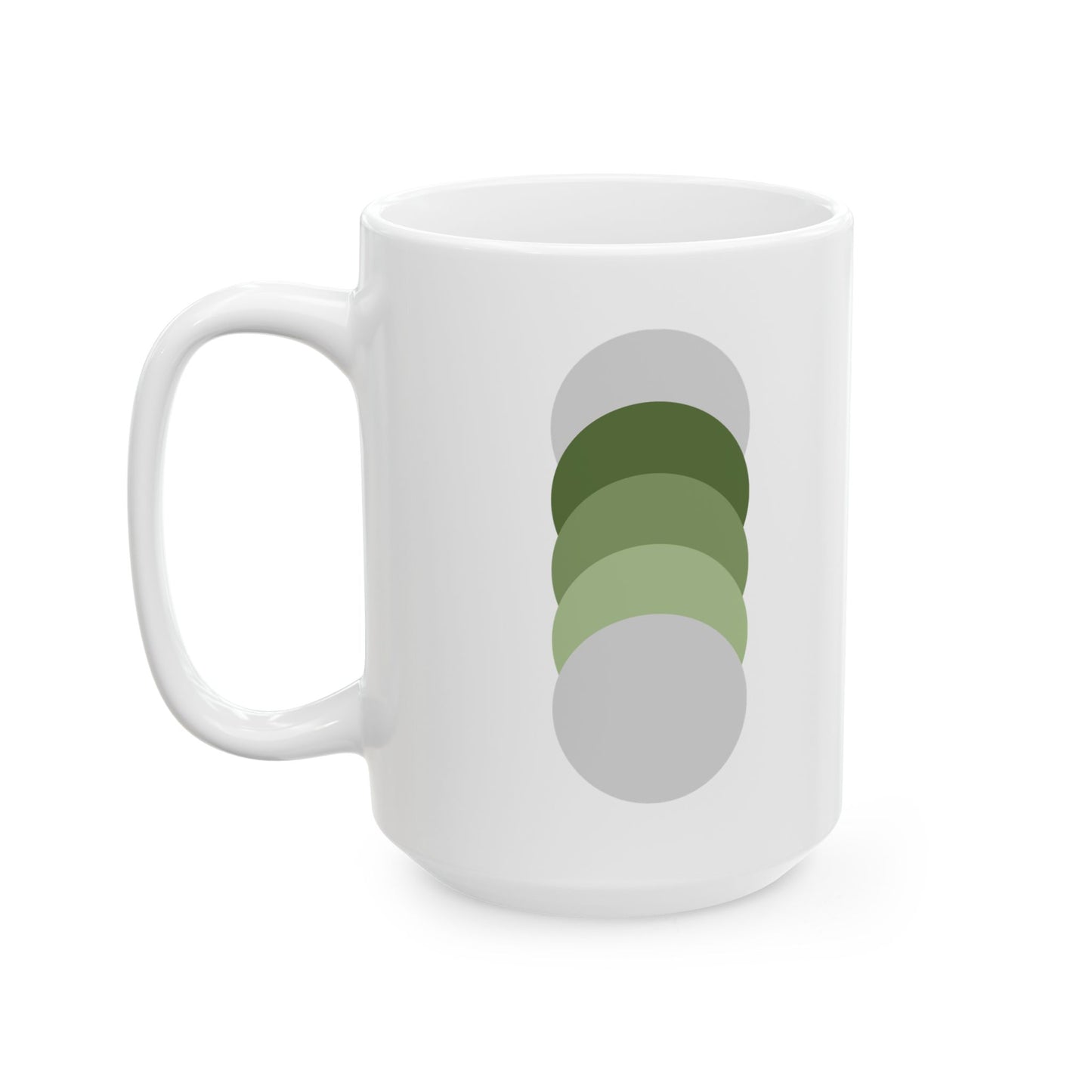 Stay Centered Minimalist Mug – Sage Green Wellness Coffee Cup | Modern Calm Aesthetic Ceramic Mug