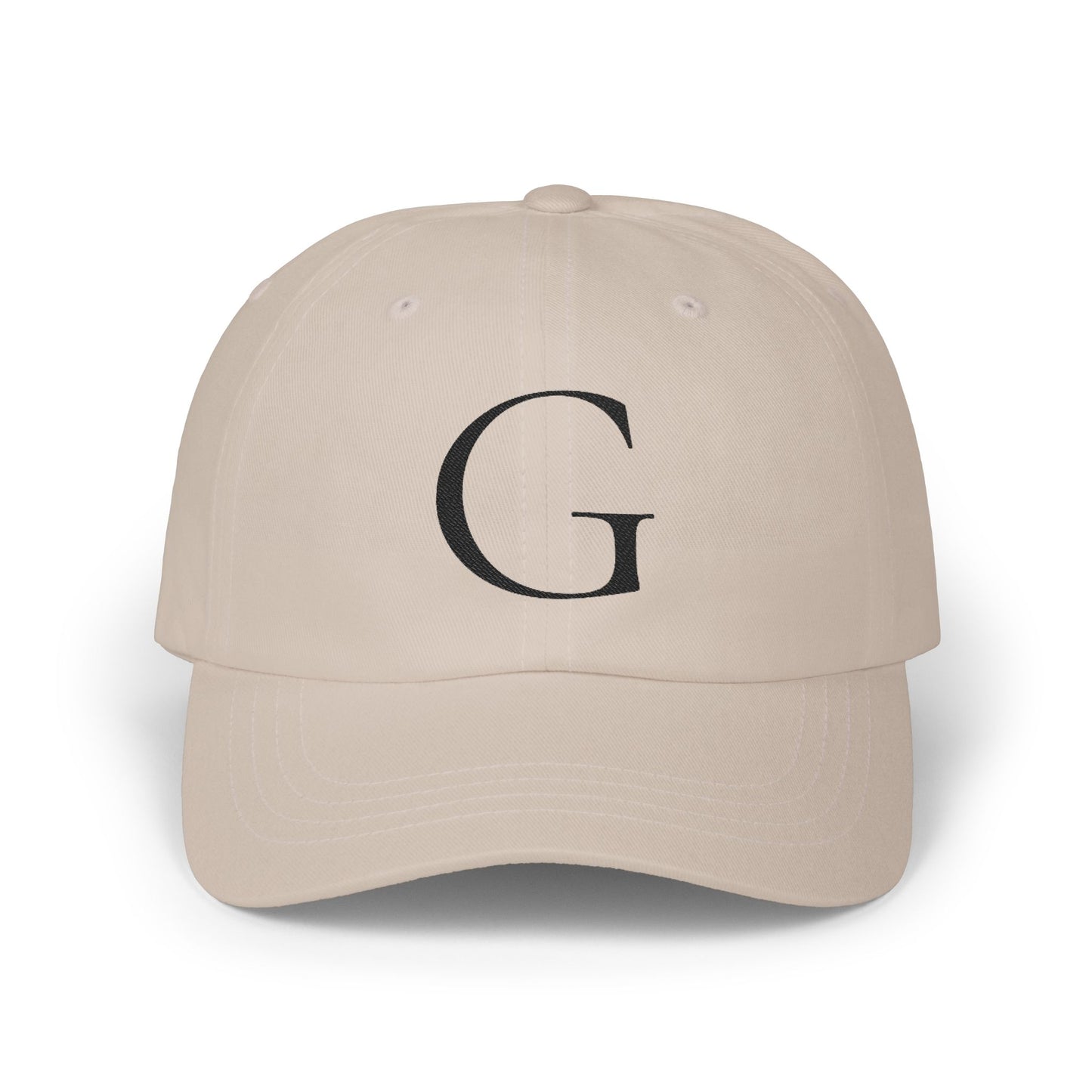 Wear My Story Embroidered Initial Hat - Letter G on the Classic Dad Cap