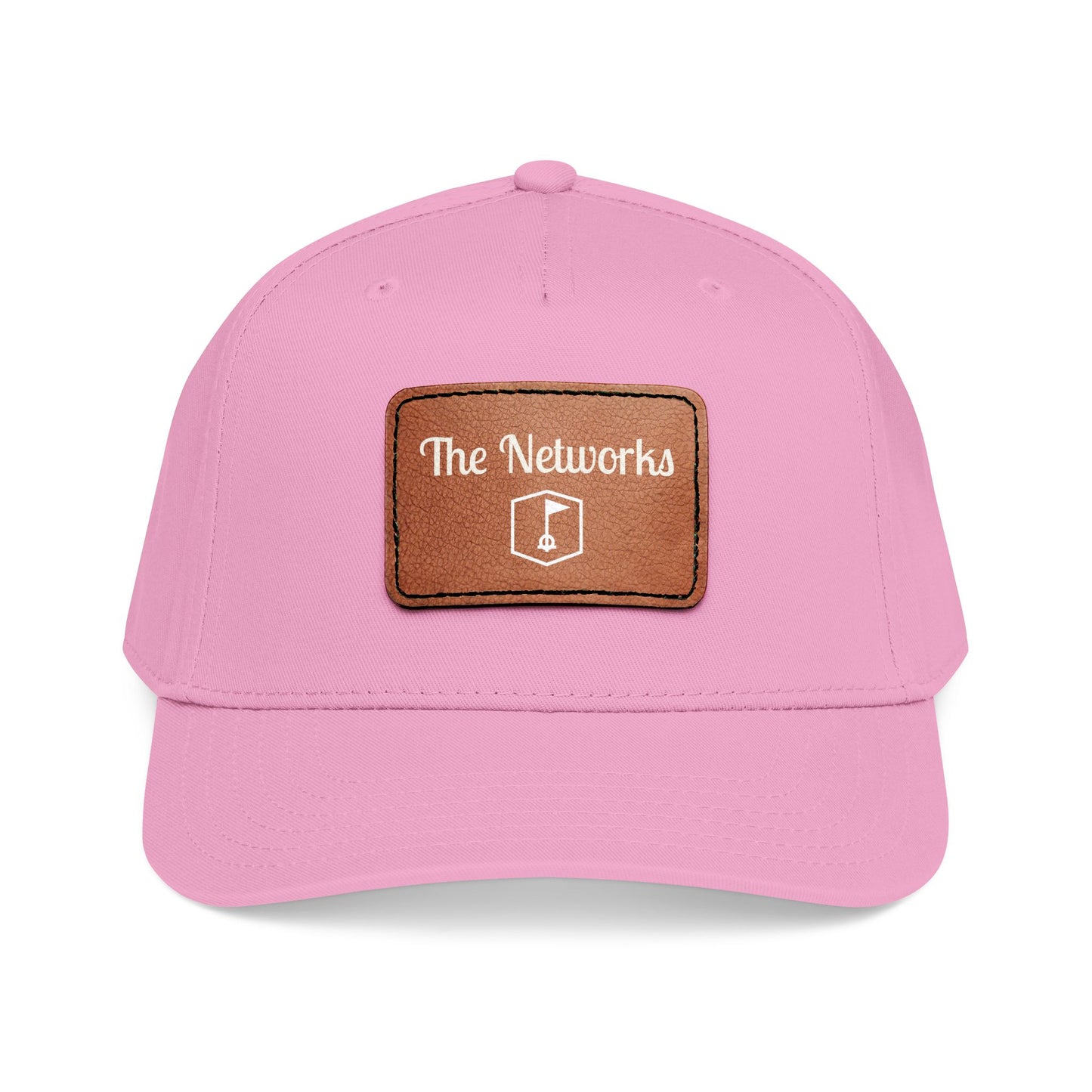 Copy of Mid Profile Baseball Cap with Leather Patch (Rectangle)