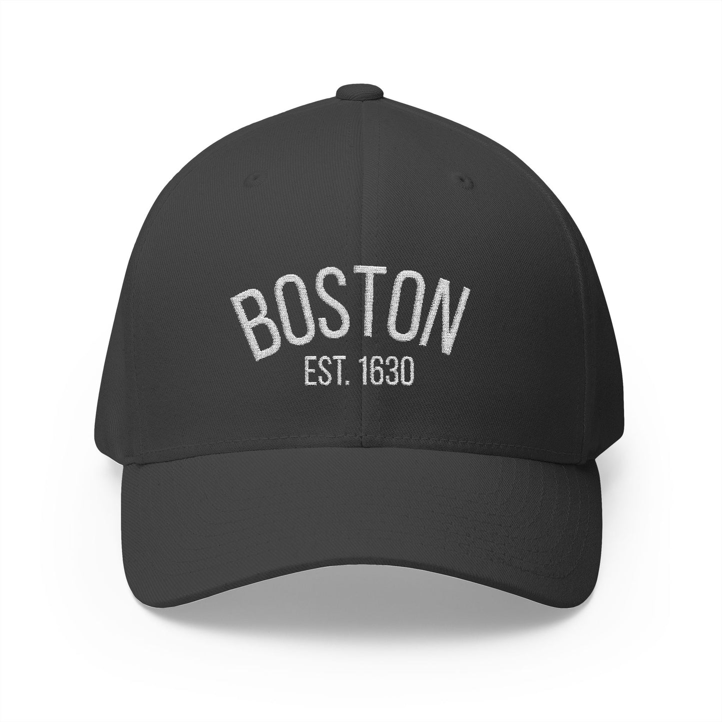 Boston Embroidered Closed-Back Cap, Stylish Baseball Hat, Gift for Sports Fans, Summer Accessory, Casual Outfit