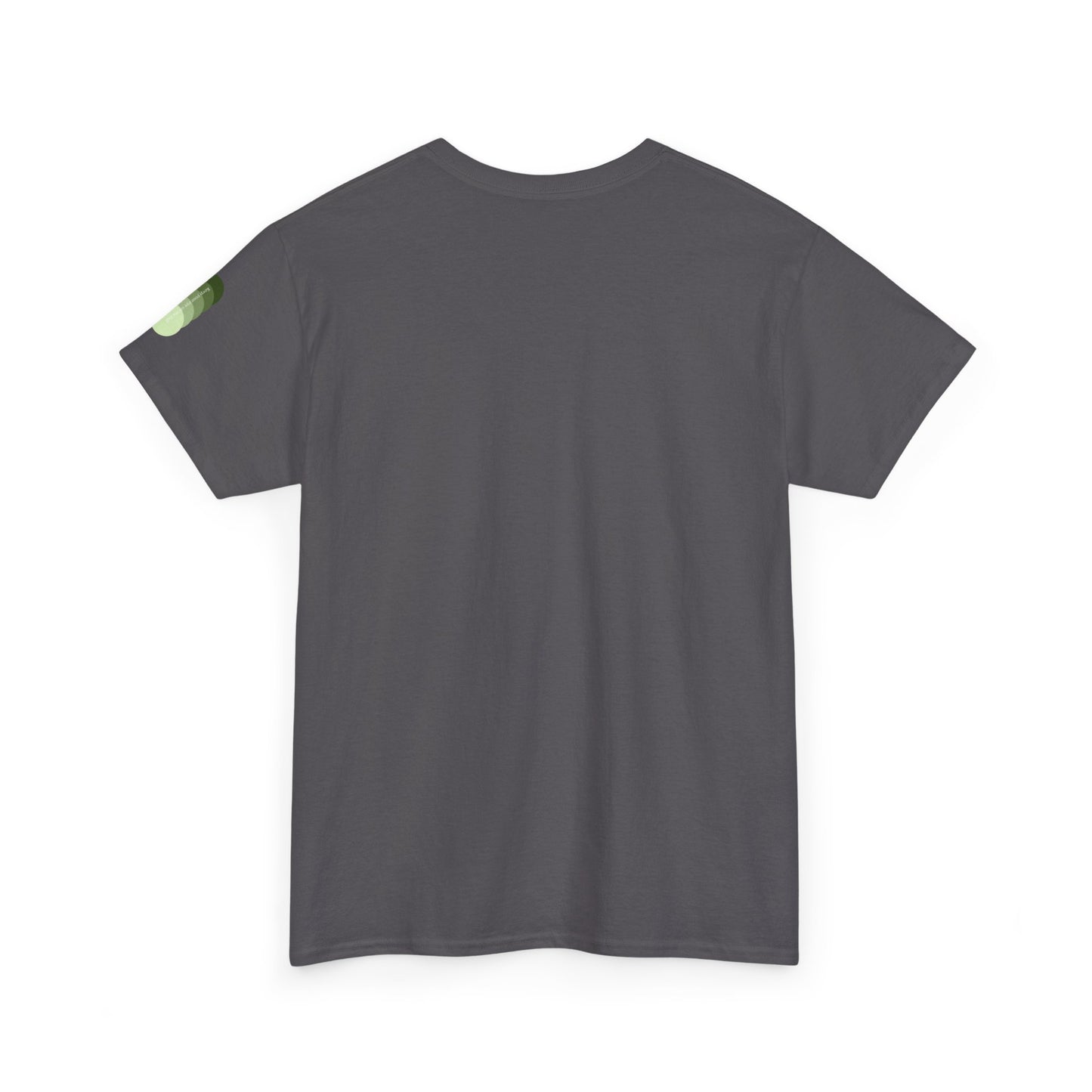 Sea Glass Drift Unisex Heavy Cotton Tee – Abstract Coastal Wave Graphic Shirt | Minimalist Sage Green Aesthetic Tee