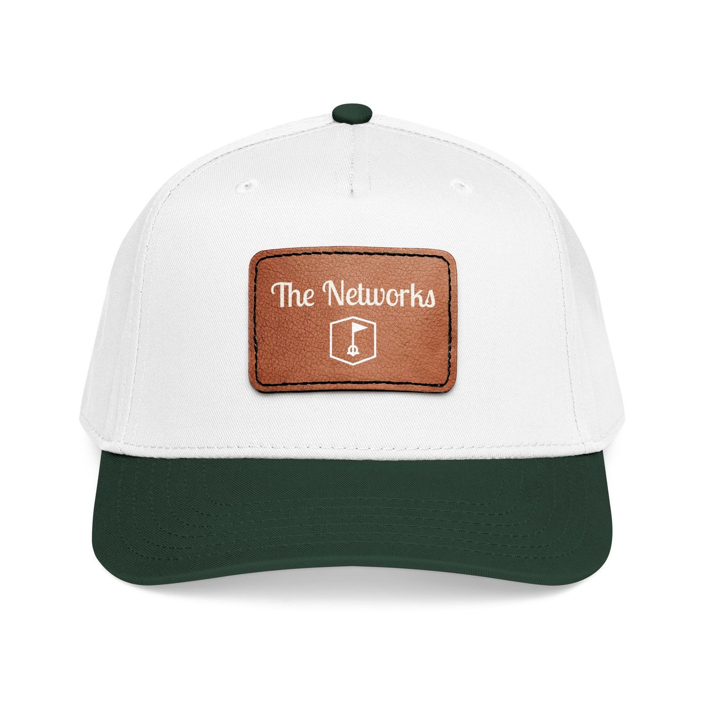 Copy of Mid Profile Baseball Cap with Leather Patch (Rectangle)
