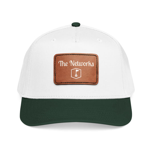 Copy of Mid Profile Baseball Cap with Leather Patch (Rectangle)