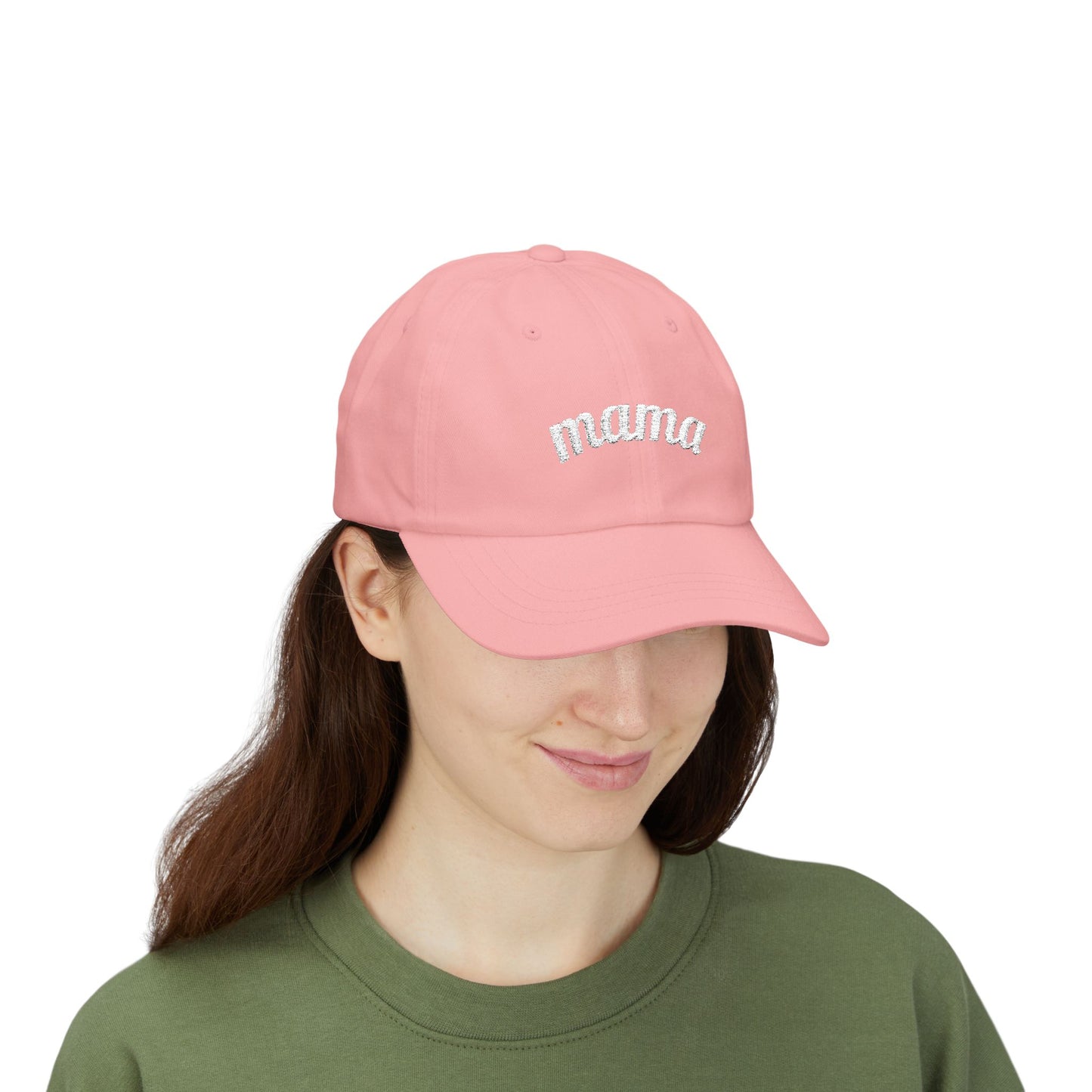 Mama Script embroidered baseball Cap - # 1 back detail