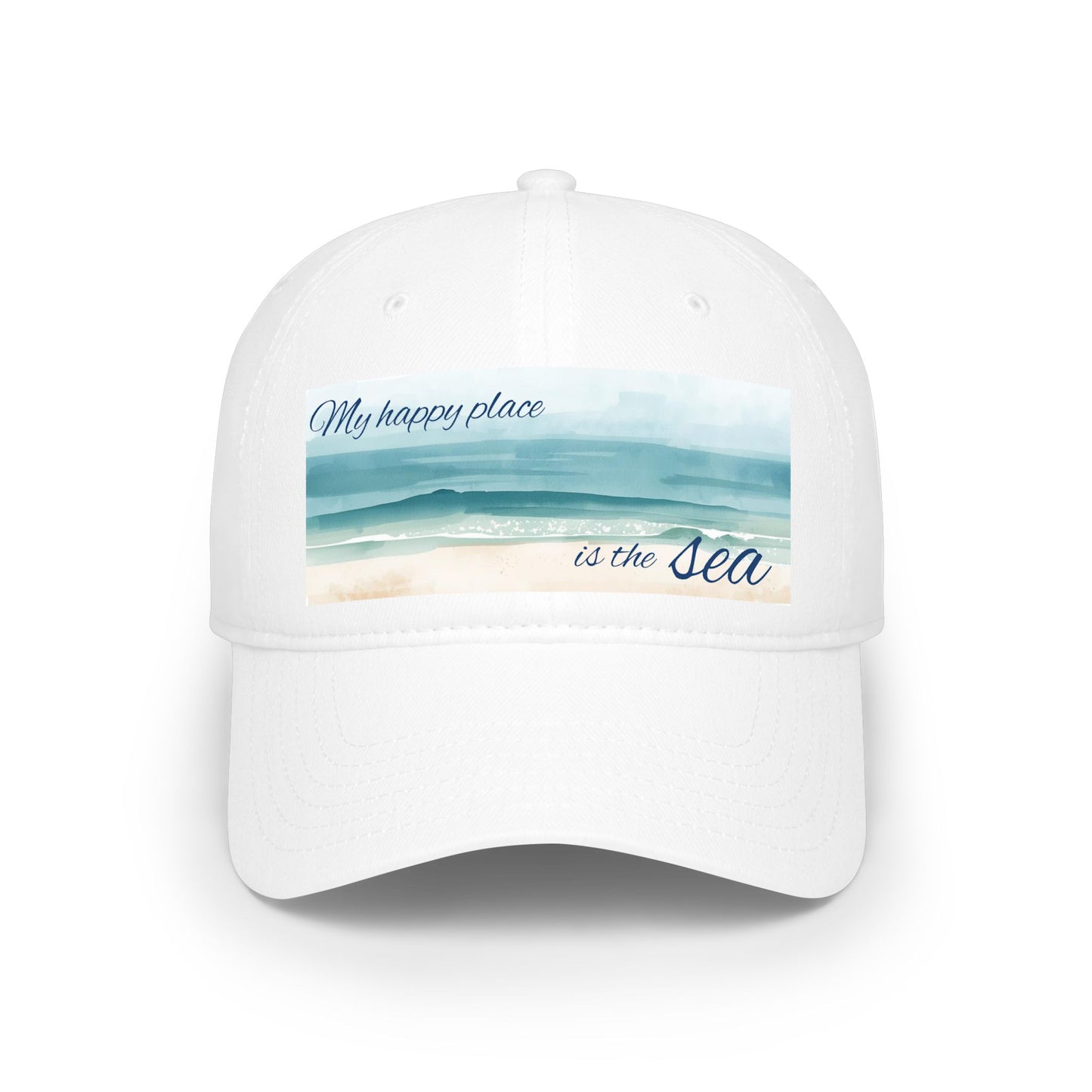 my happy place Is the sea Low Profile Baseball Cap